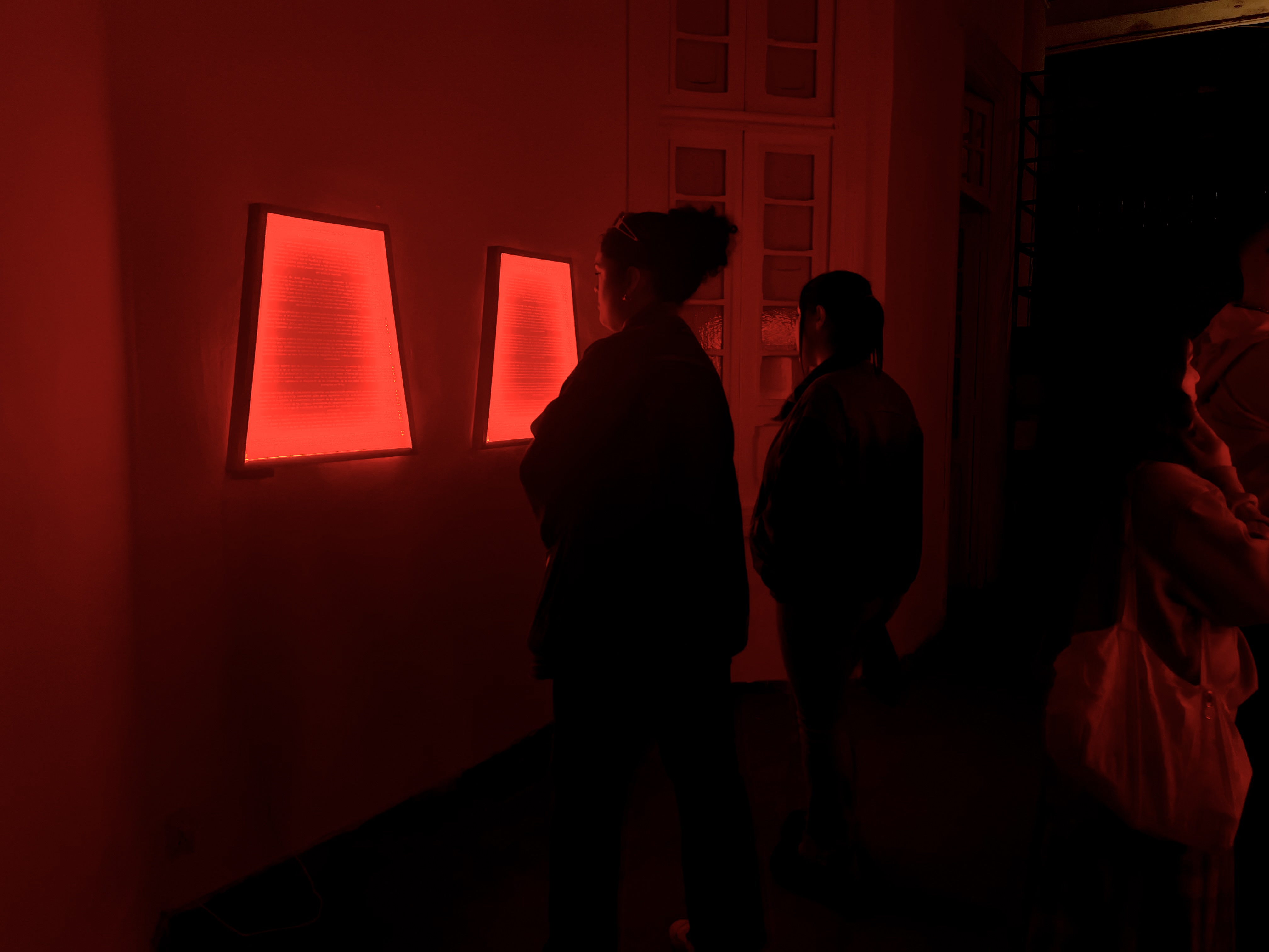 Installation view of the exhibition at self-managed cultural space 'Casa de Mamus'