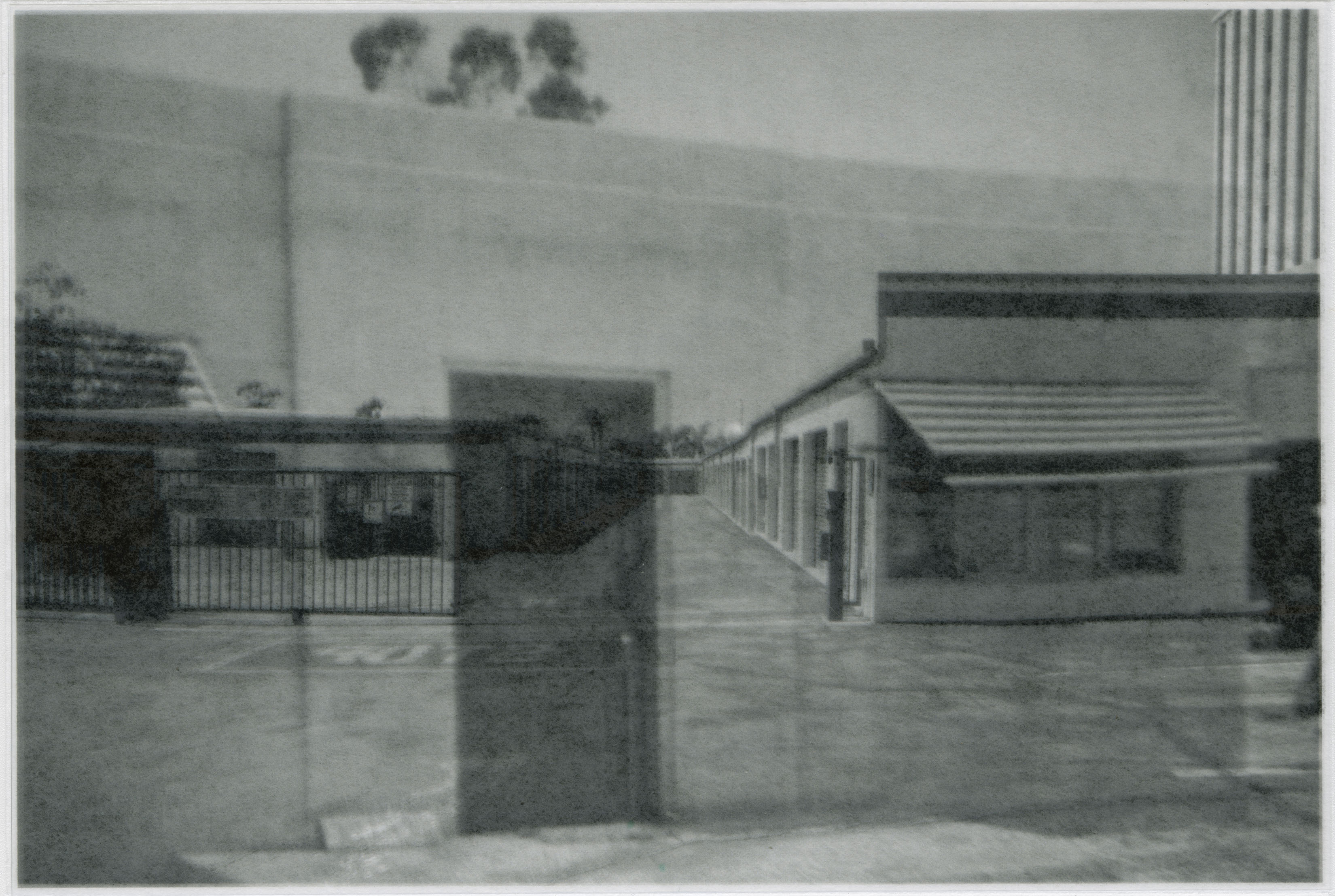 150 N Halstead St. Pasadena CA 2, Digital, Rice Paper and Transparency Paper on Light Box, 4 x 6 in (10.16 x 15.24 cm), 2018 