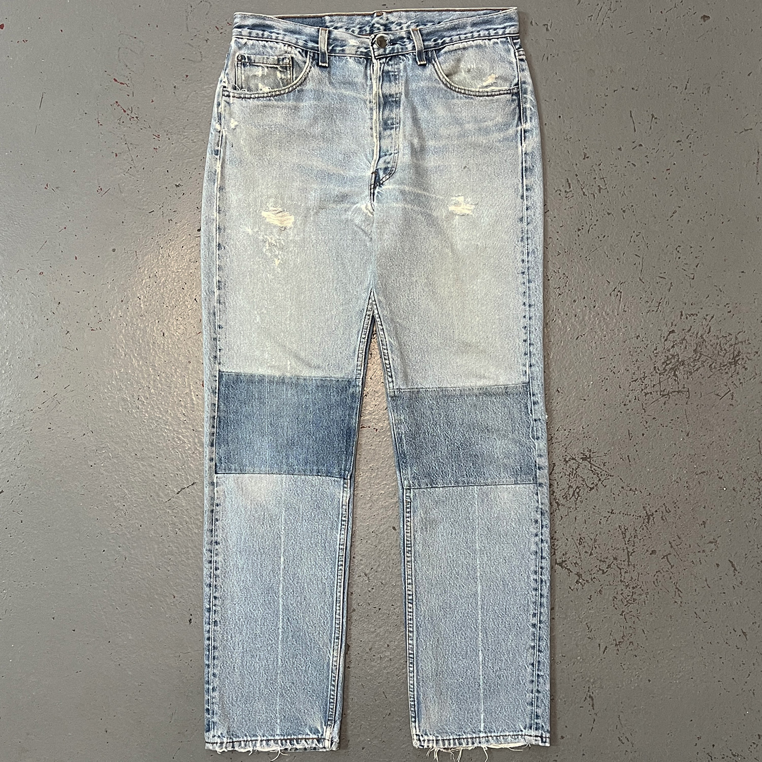 Martin Margiela, A/W 2000 Artisanal Denim Patched Jeans - La