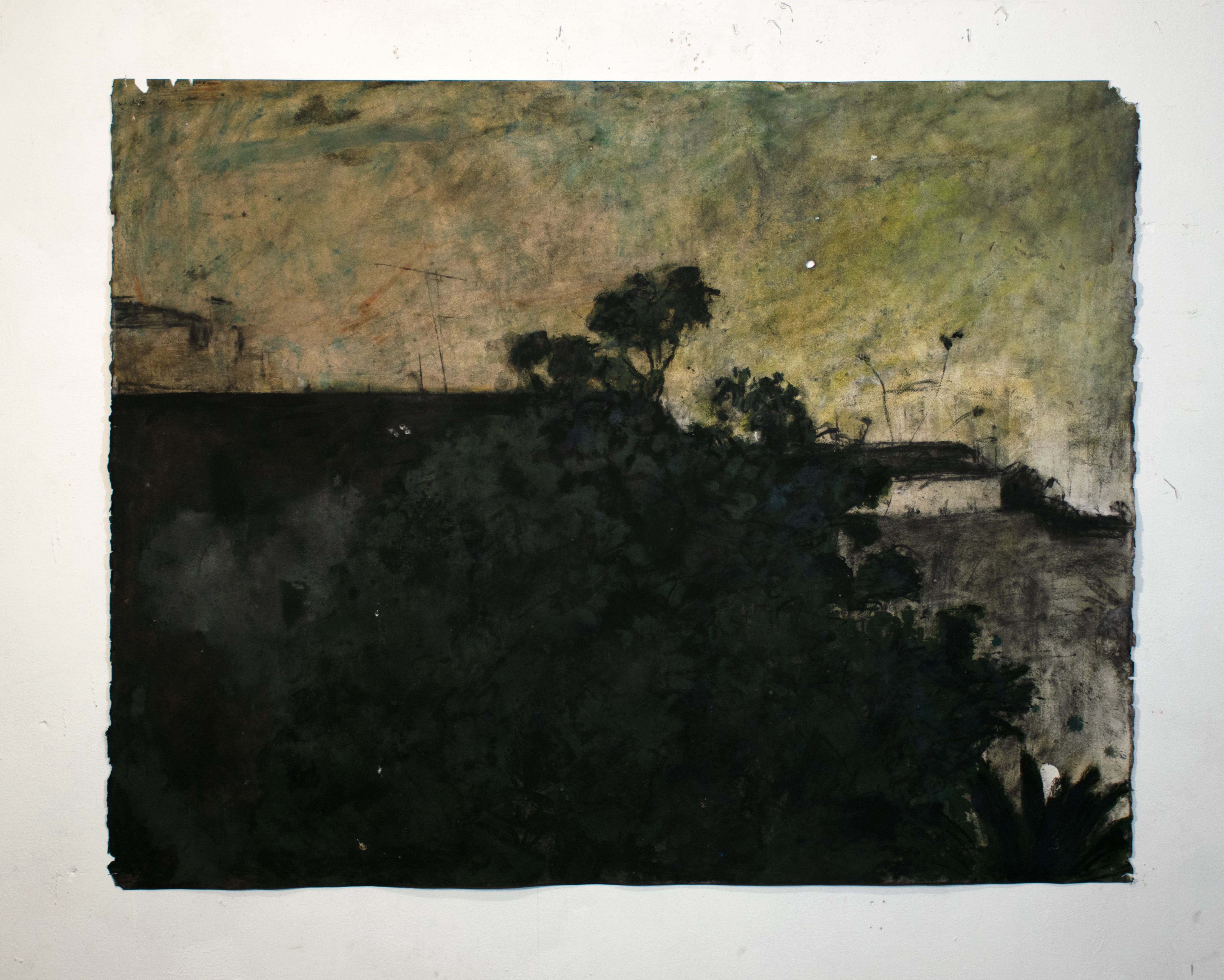 Untitled, 2019  mixed media on paper, 90 x 114 cm  Private collection