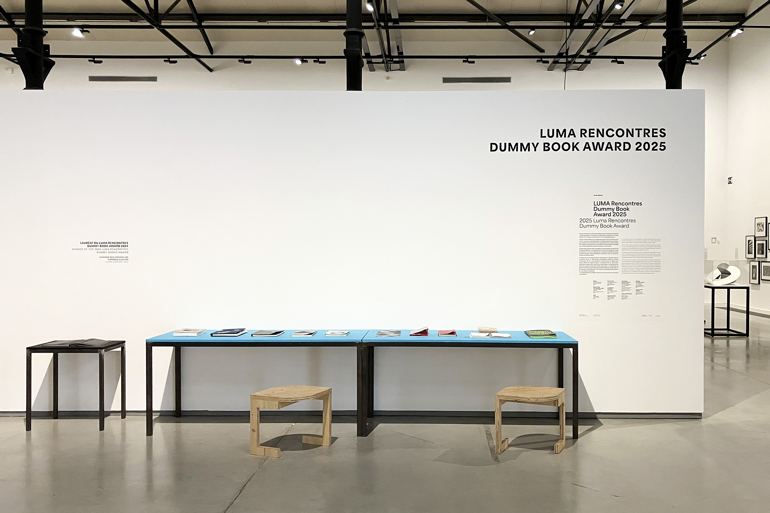 "JPM" shortlisted at the 2025 LUMA Rencontres Dummy Book Award, Les Rencontres d'Arles. Installation views at the LUMA Foundation, Arles, France, July 2025.