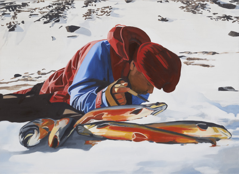 'Fish Out of Water' 2016, Oil on Canvas, 56 x 41 cm