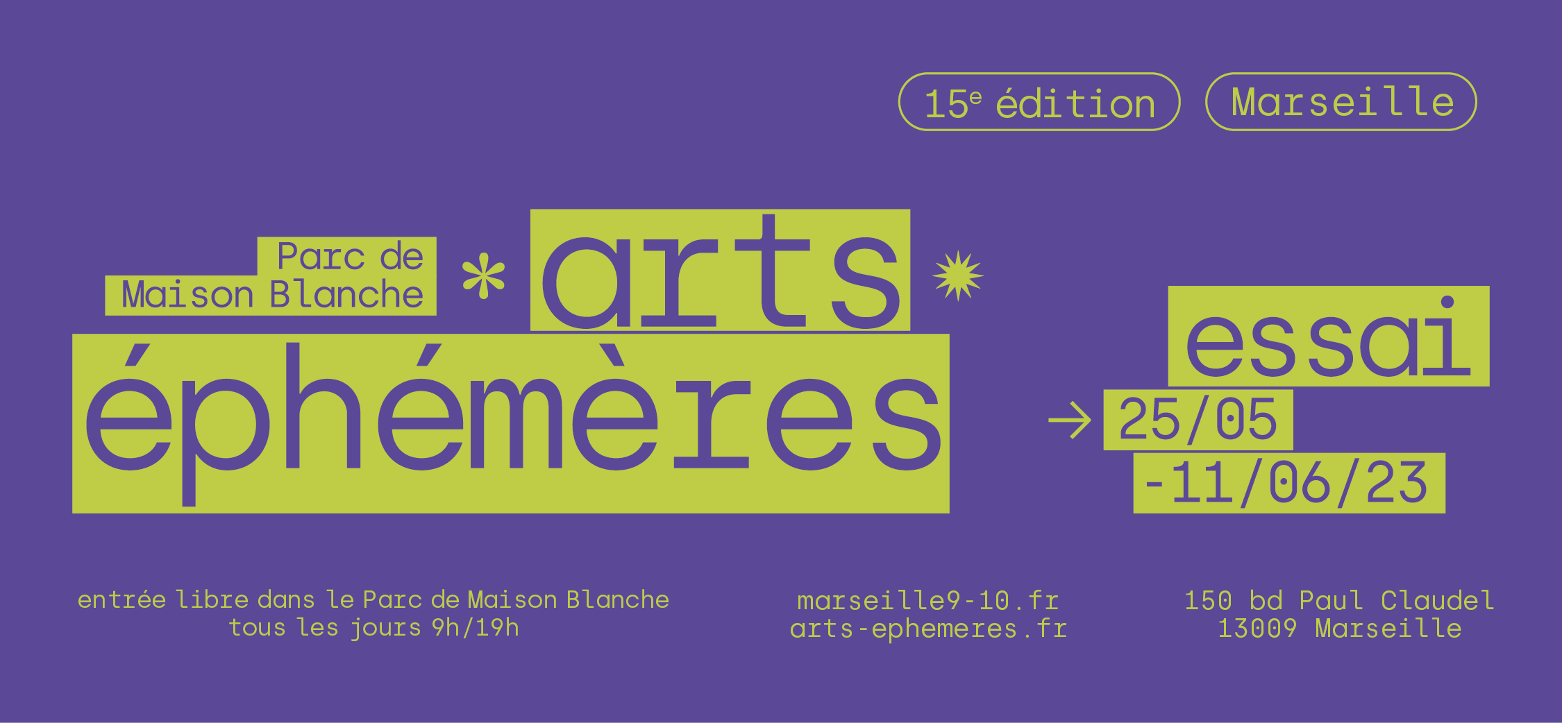 Arts Éphémères 2023