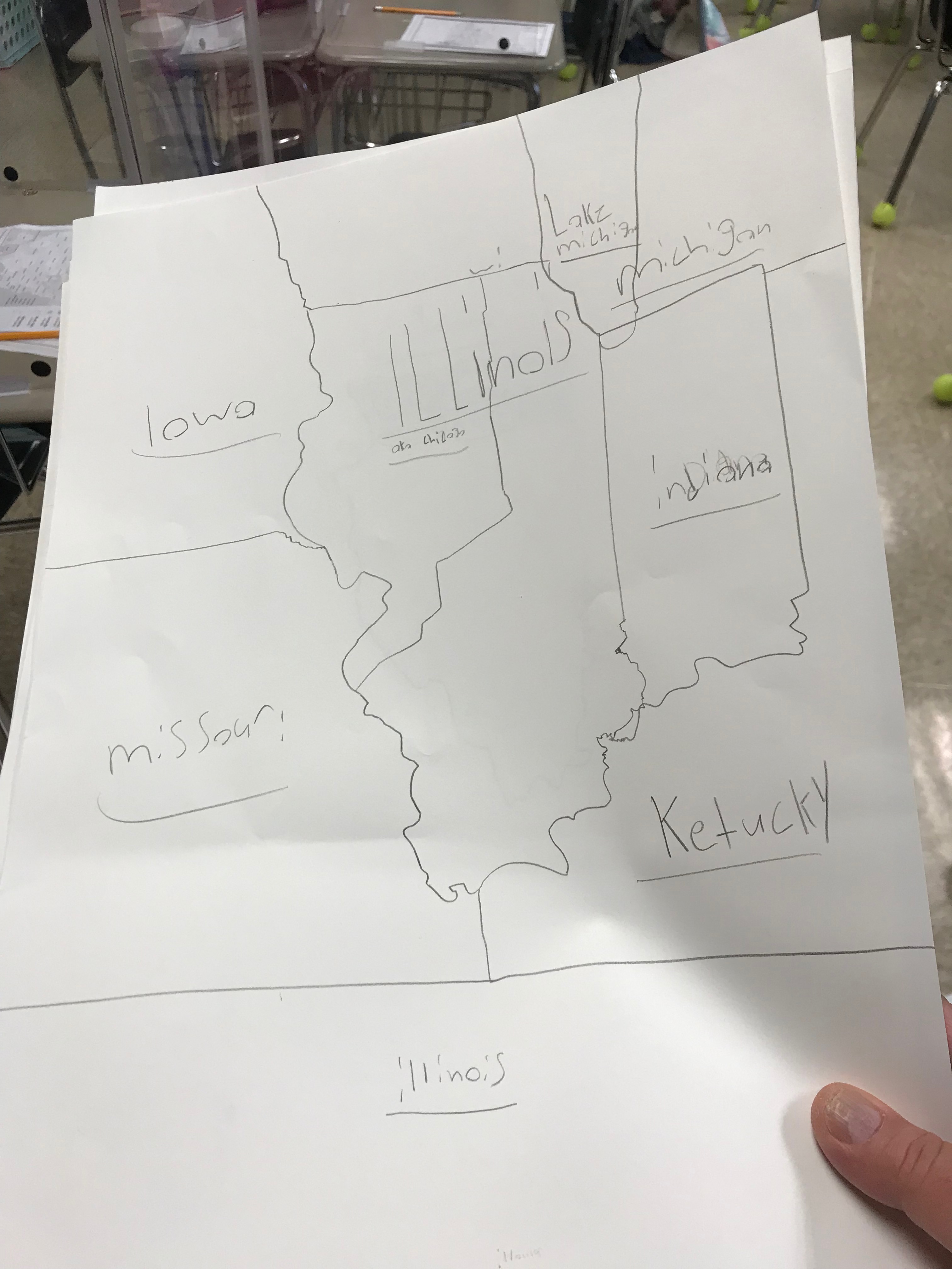 first draft of map of Illinois