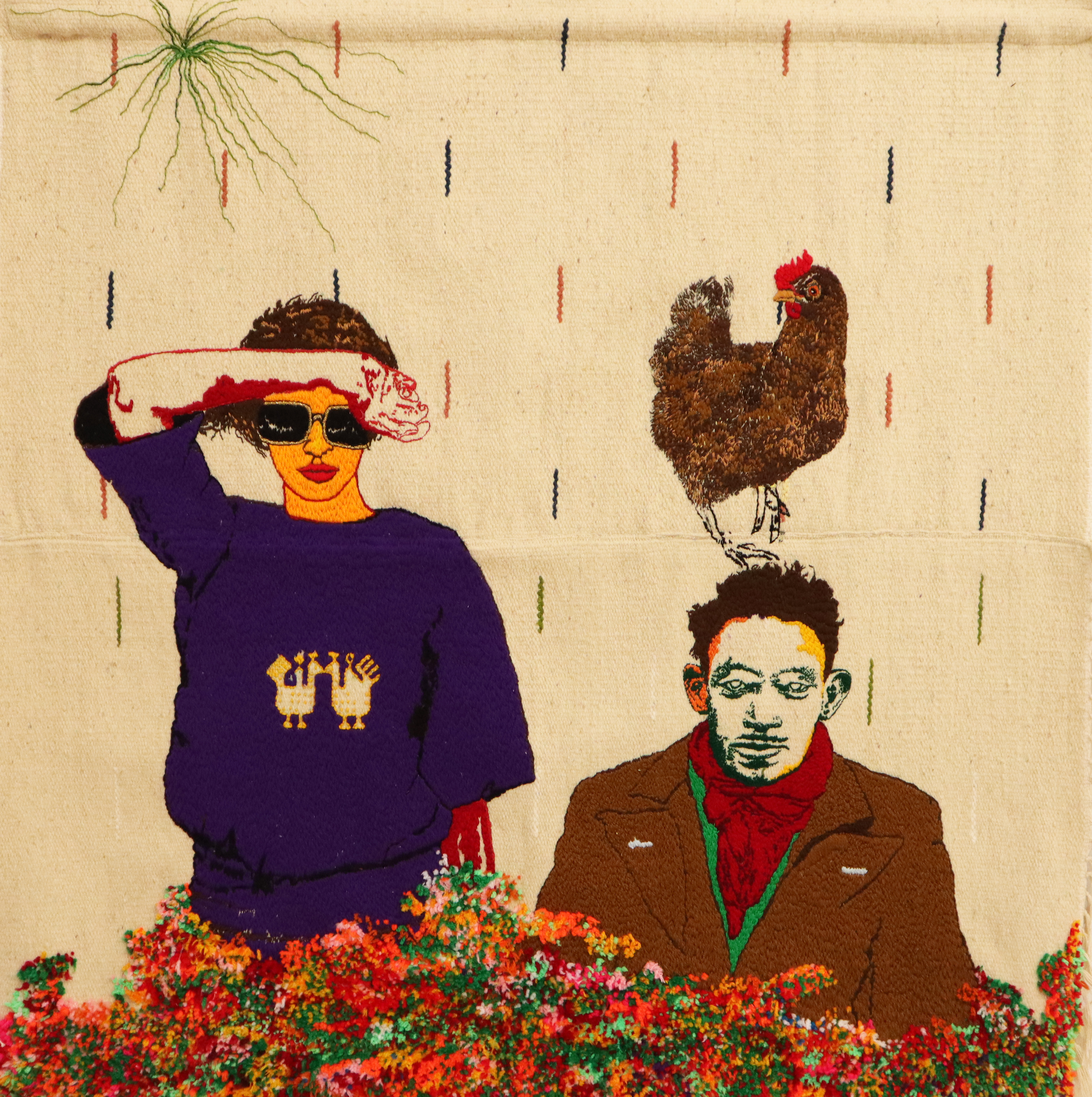 Dancing Chicken, 130x130cm, 2021
