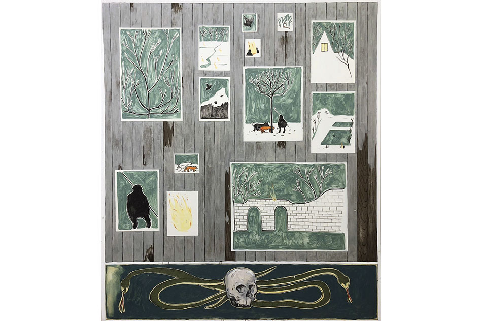 Francisco RodríguezThe hunter's dream I, 2018Óleo sobre tela220 x 190 cm