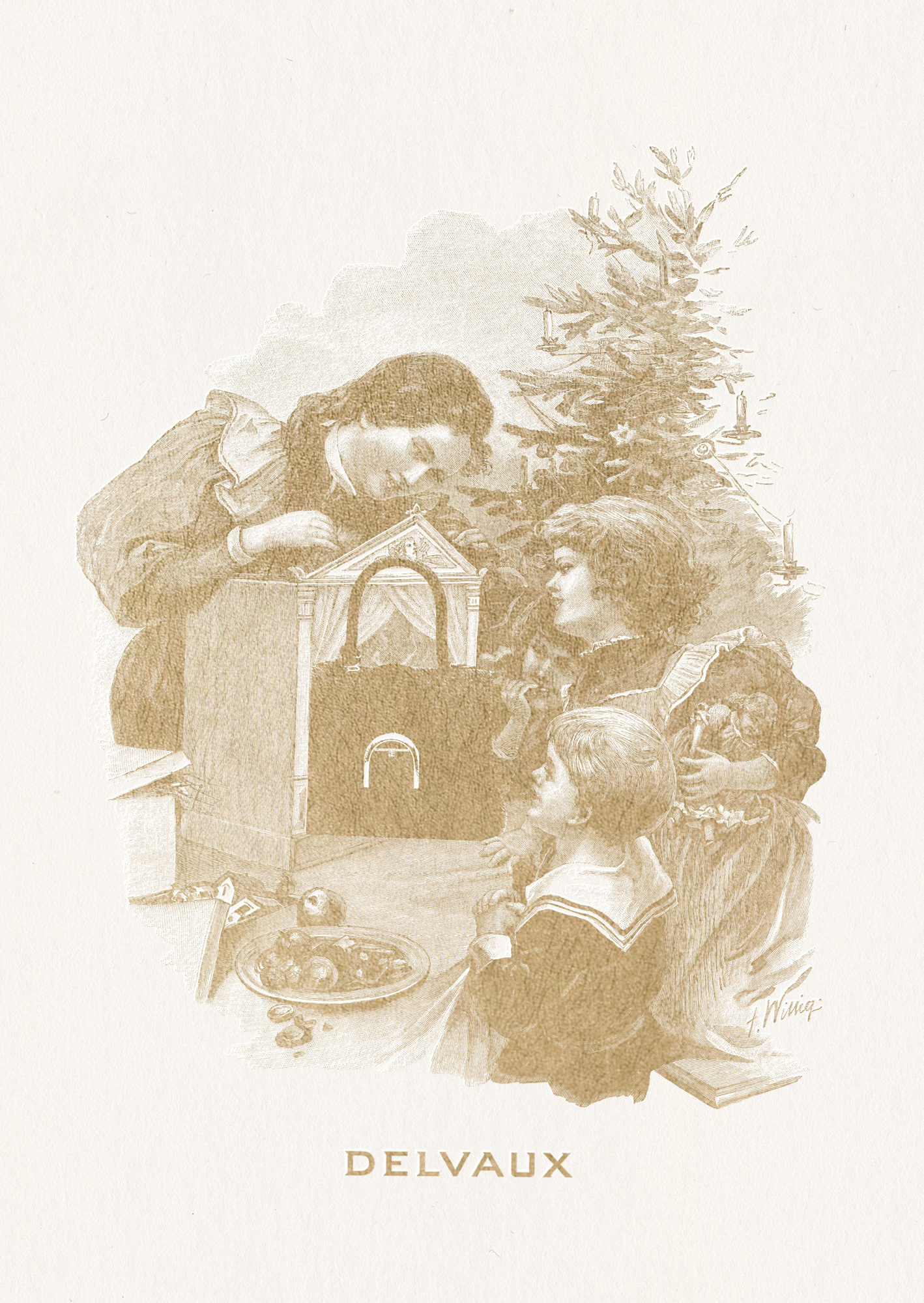 Seasonal Greetings Card for Delvaux