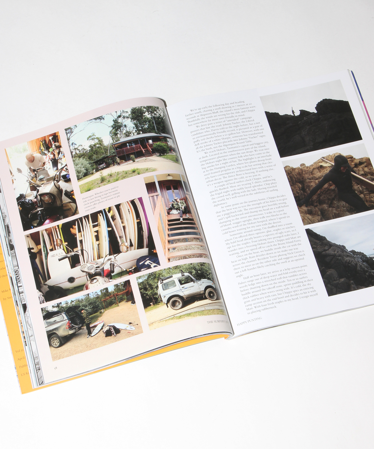 spread in The Surfer's Journal