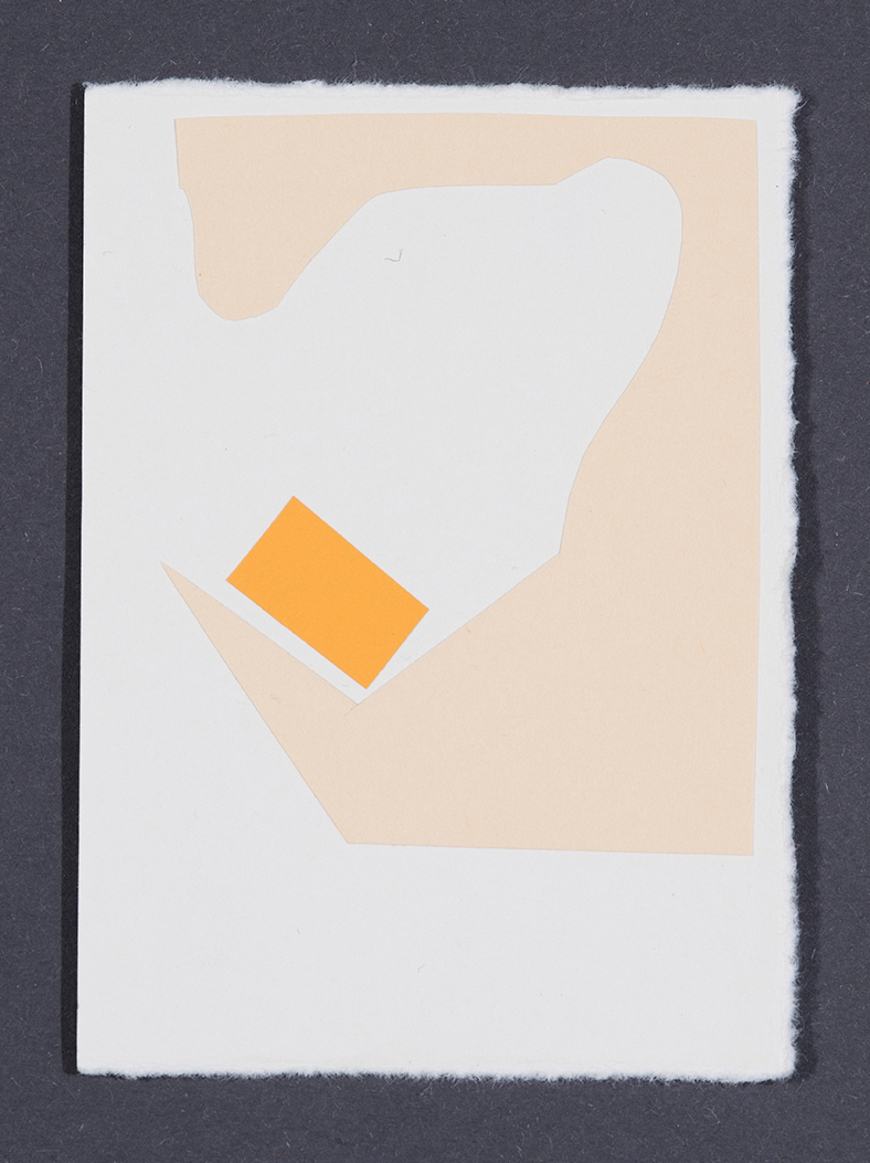 Untitled (2017), Paper Collages, 4 x 4 combinations, each 7 x 10cm