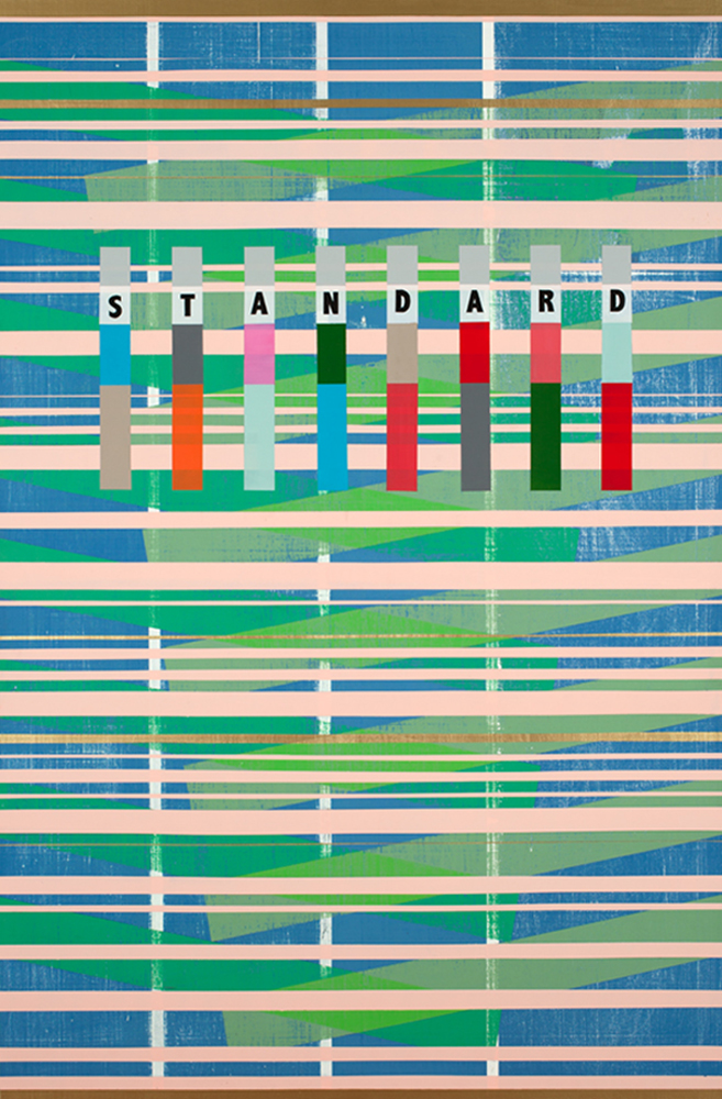 "Untitled", 2010, Gloss paint on wood, 189x122 cm