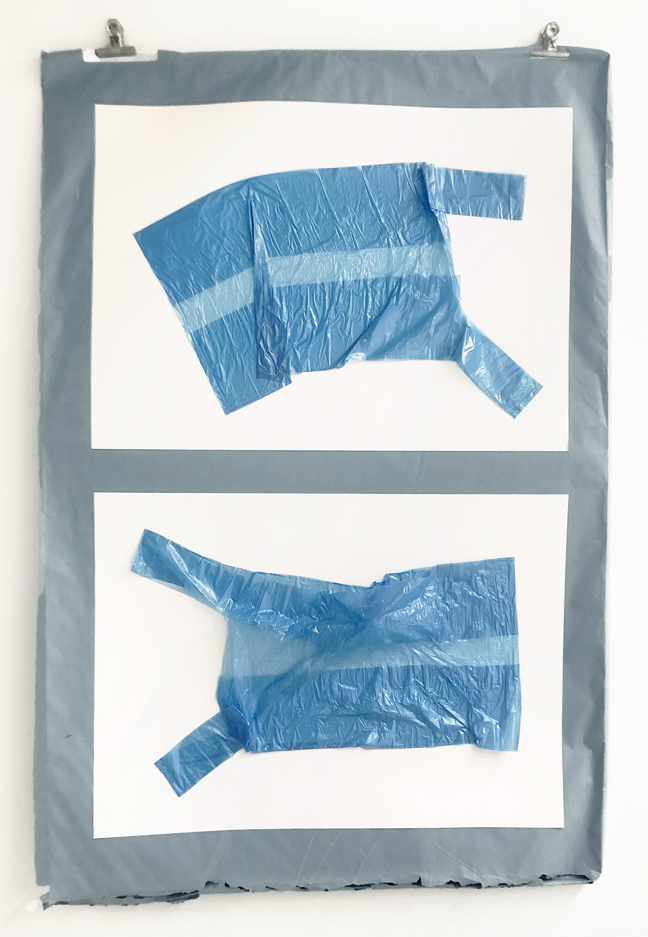 "Norðanátt/Sunnanátt" - A0 - Plastic bag on paper - 2019.