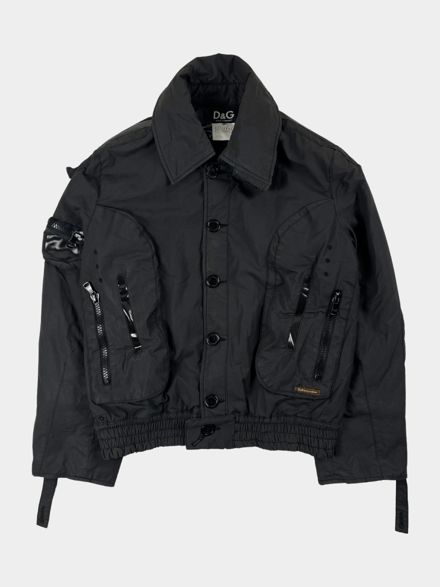 Dolce & Gabbana AW2003 Goggle Military Jacket Black - ARCHIVED