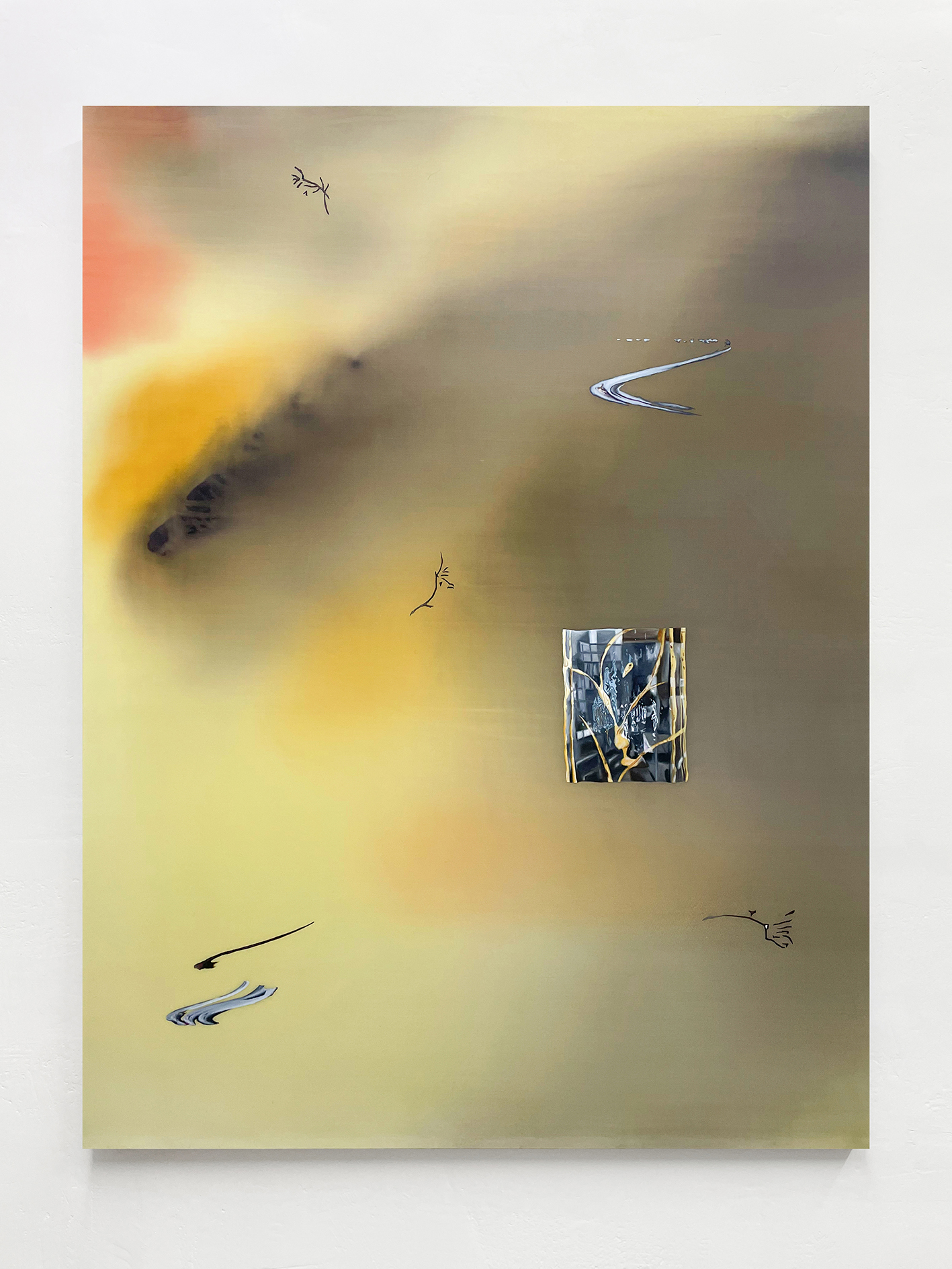 TO LOVE THE OLD THAT IS NEW TO YOUOil and acrylic on nylon, 130x100 cm, 2024