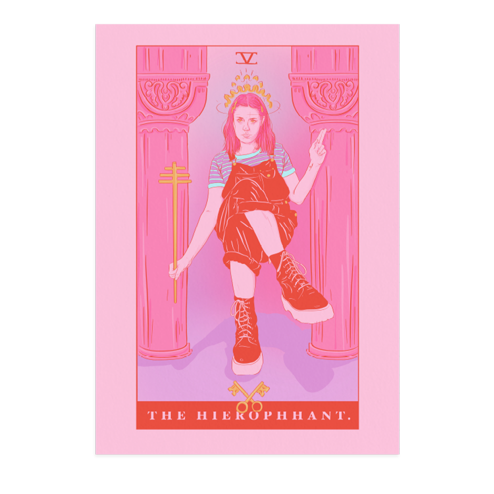 THE HIEROPHANT ART PRINT $15