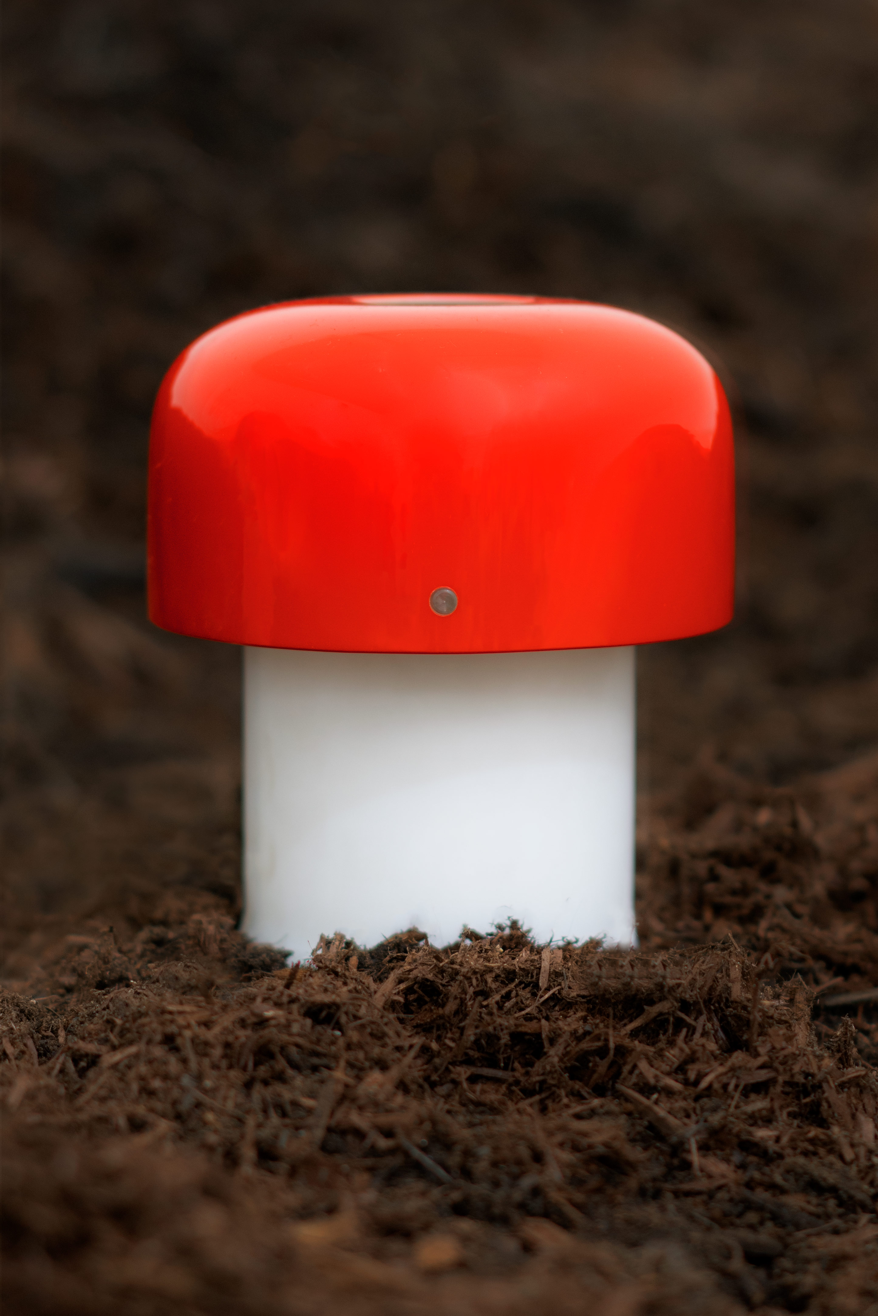SWEETERFAT THIS COMPOST MEBLO GUZZINI MUSHROOM TABLE LAMP RED