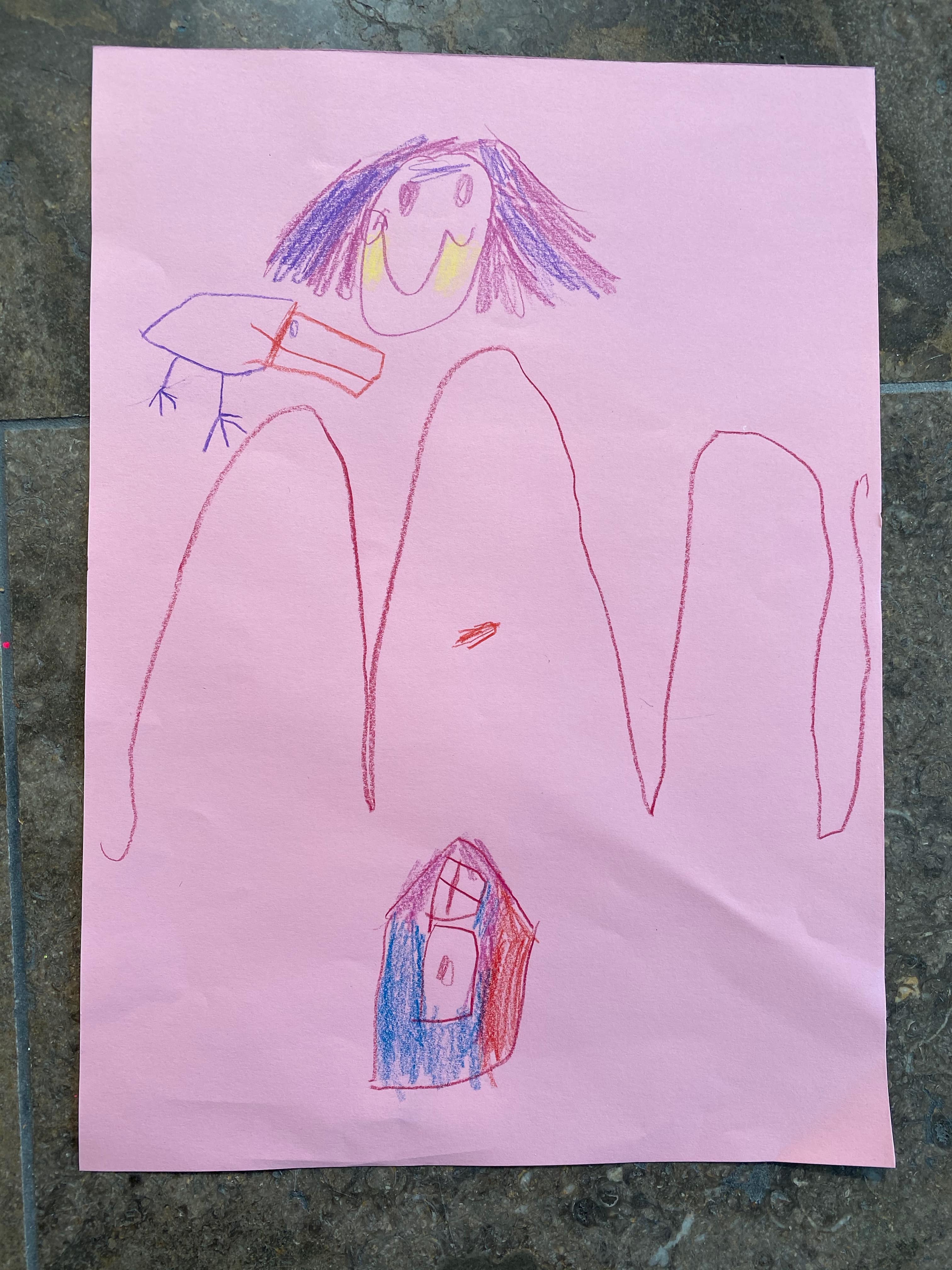 M is for Maman, Mésange and Maison. Ada.