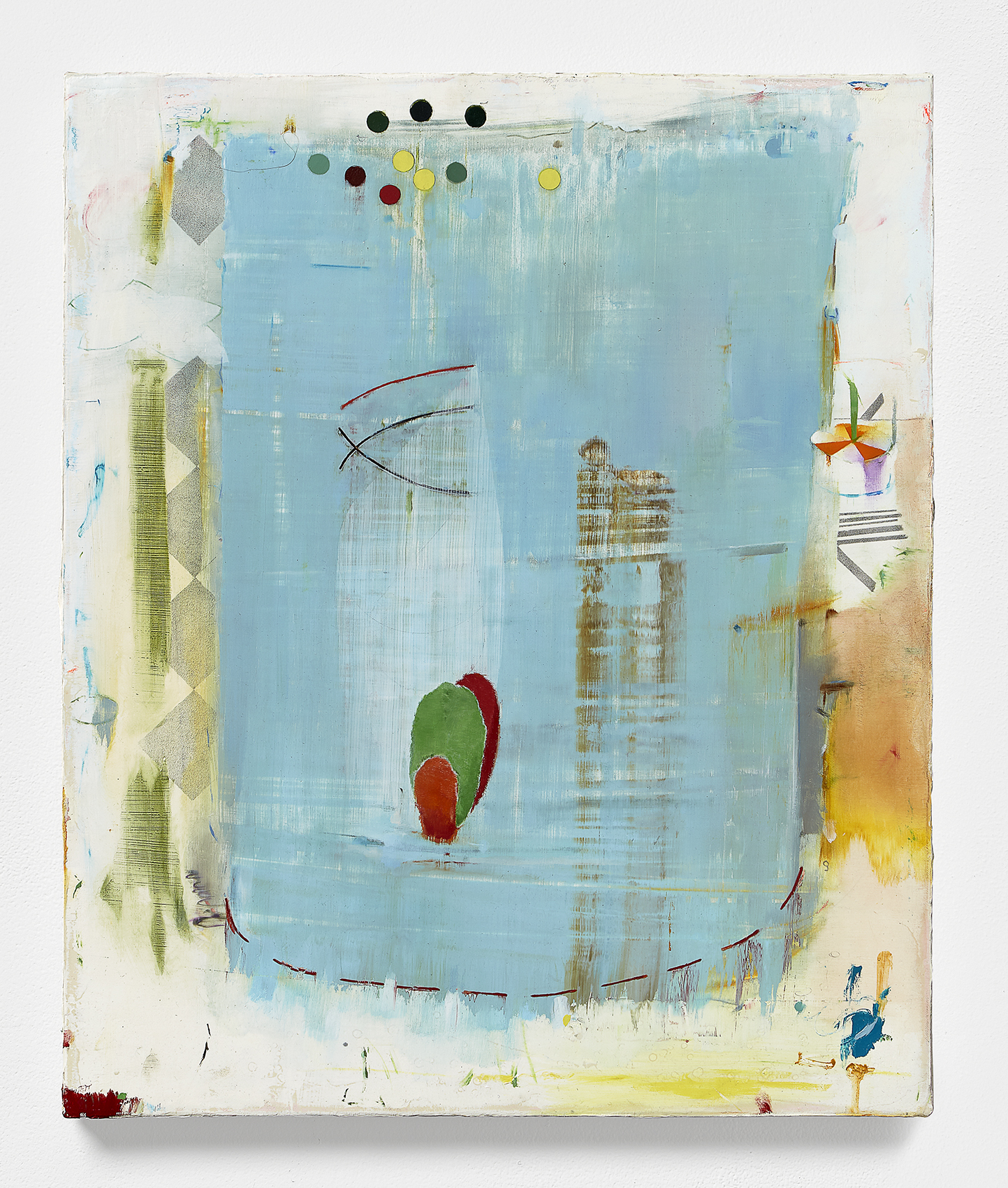 Cold Enough to Build Fires, 2018, oil, acrylic and pencil on canvas, 63x53cm*