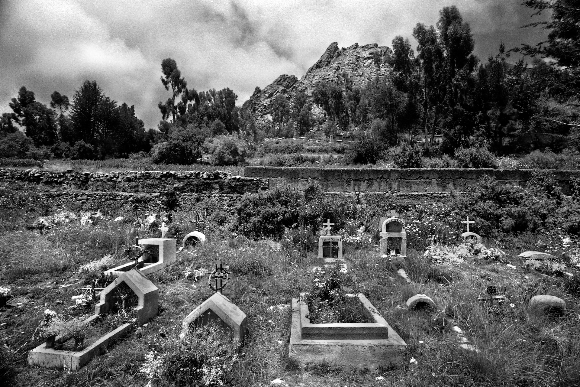 Cementerio de Copacabana, Lago Titicaca, Bolivia