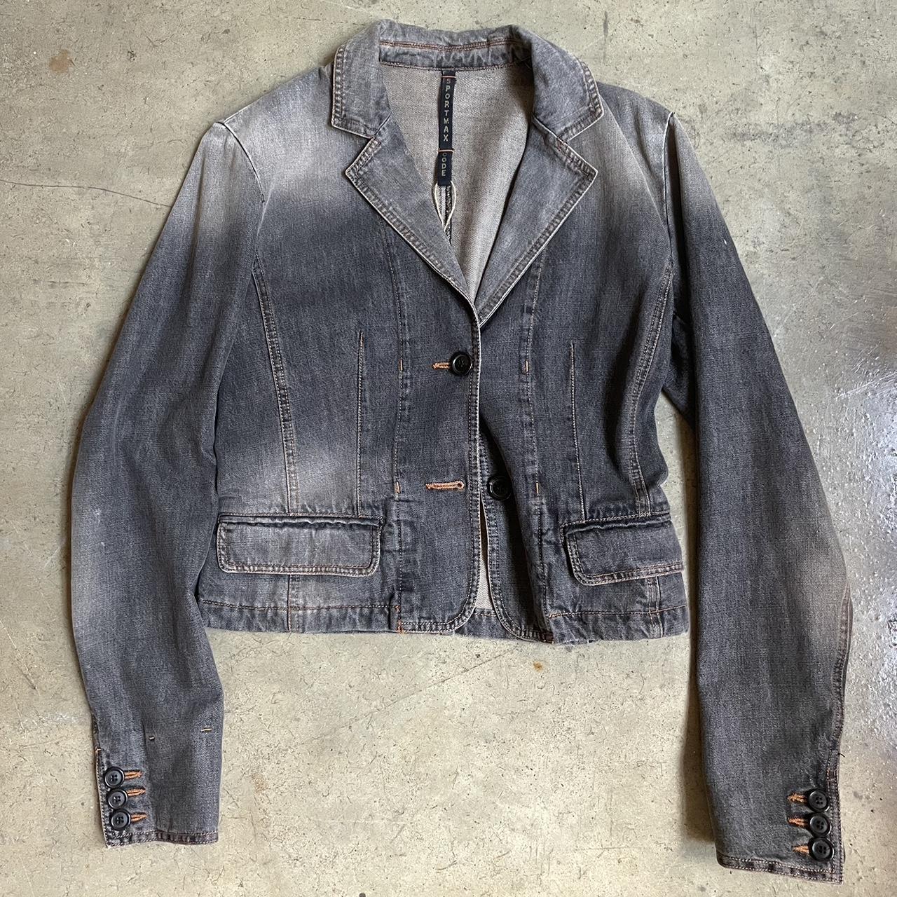 90s Sportmax Code Denim Blazer - 𝓈𝑜𝓁𝒹