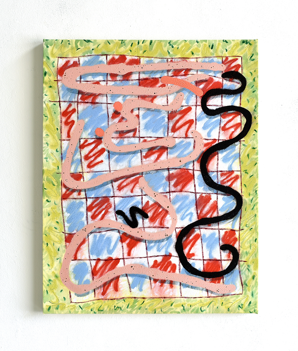 Freckle Maker, 2019, 23.75” x 30.25”, acrylic on canvas, available on AucArt