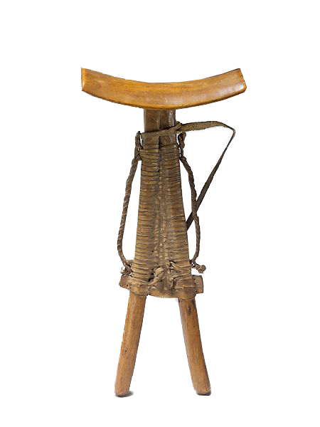 Headrest, Wood, leather twine, 19th–20th century Turkana or Potok peoples [10]