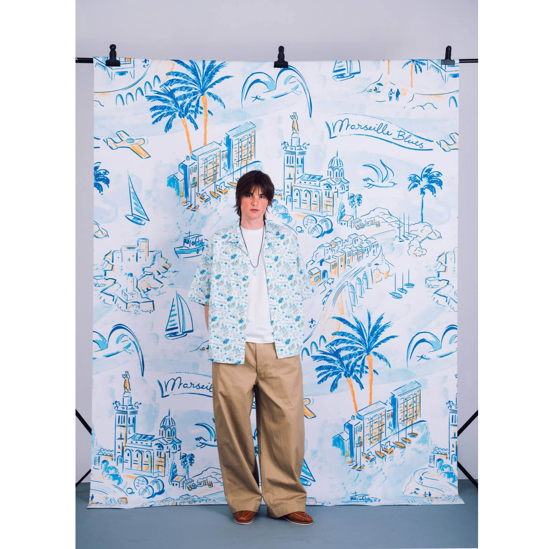 417 Edifice - Pattern and Key visual for the "Marseille Blues" collection