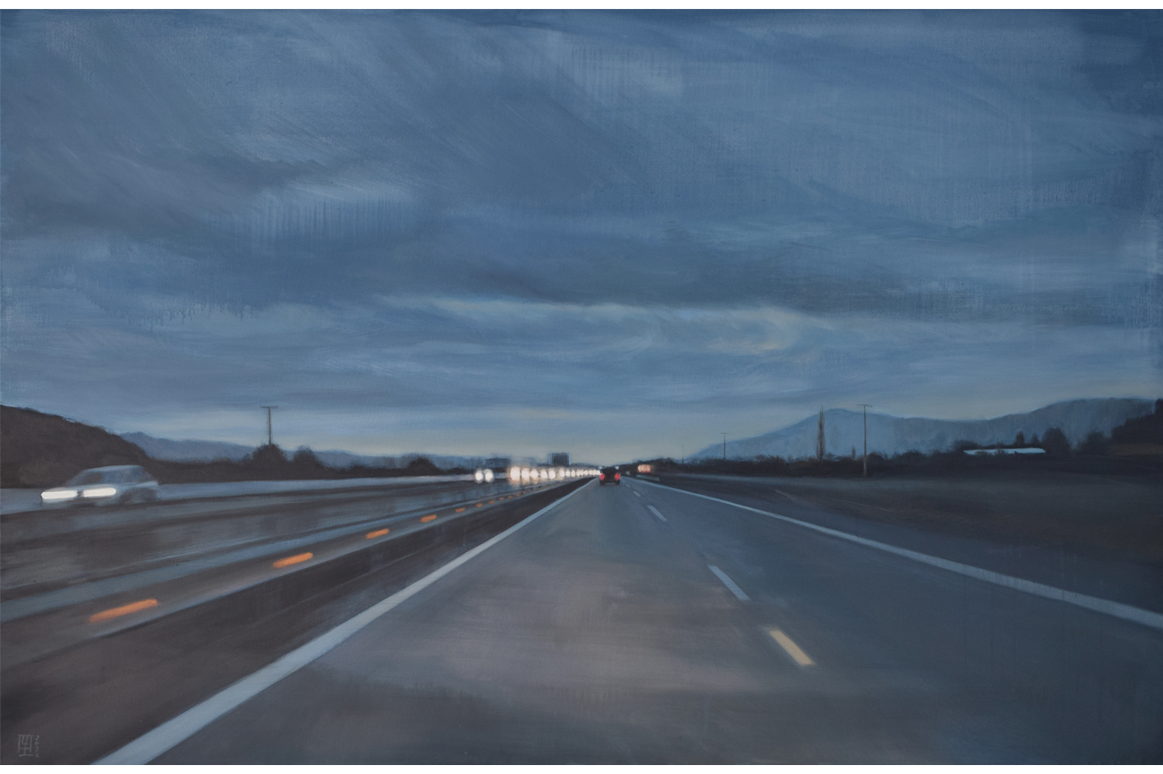 Isidora LackingtonRuta 68, 2022Óleo sobre tela130 x 200 cm