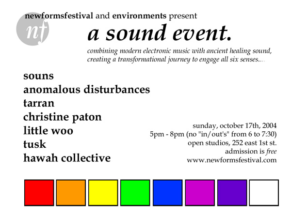 a sound event. 2004
