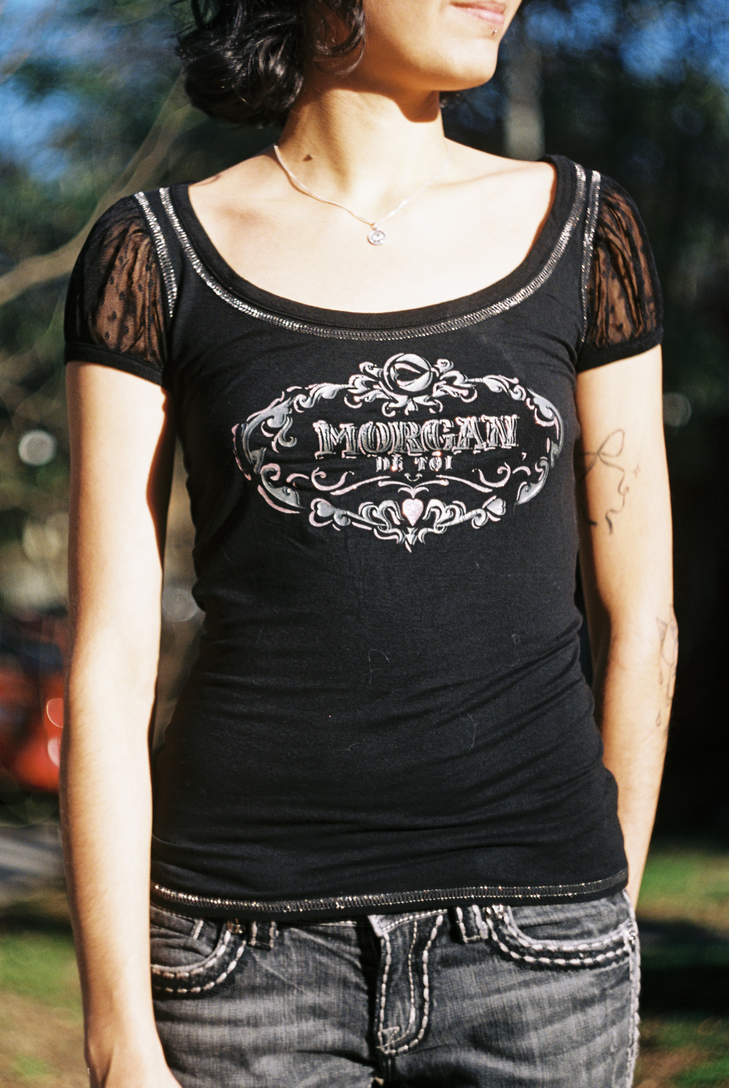 Morgan De Toi Cap Sleeve Top - 𝓈𝑜𝓁𝒹