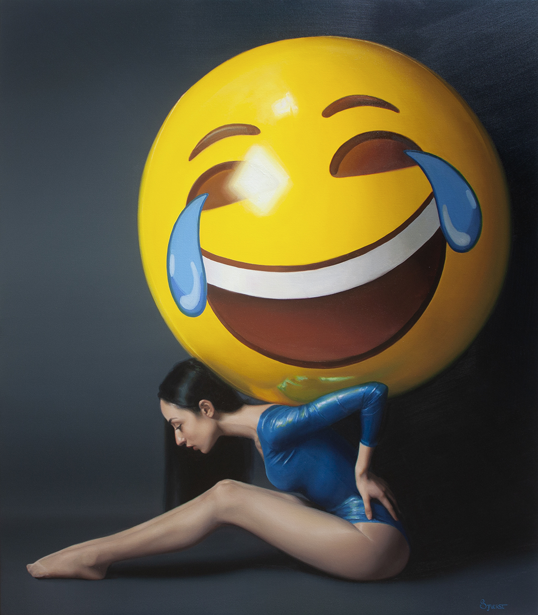 'Atlas'. Oil on canvas