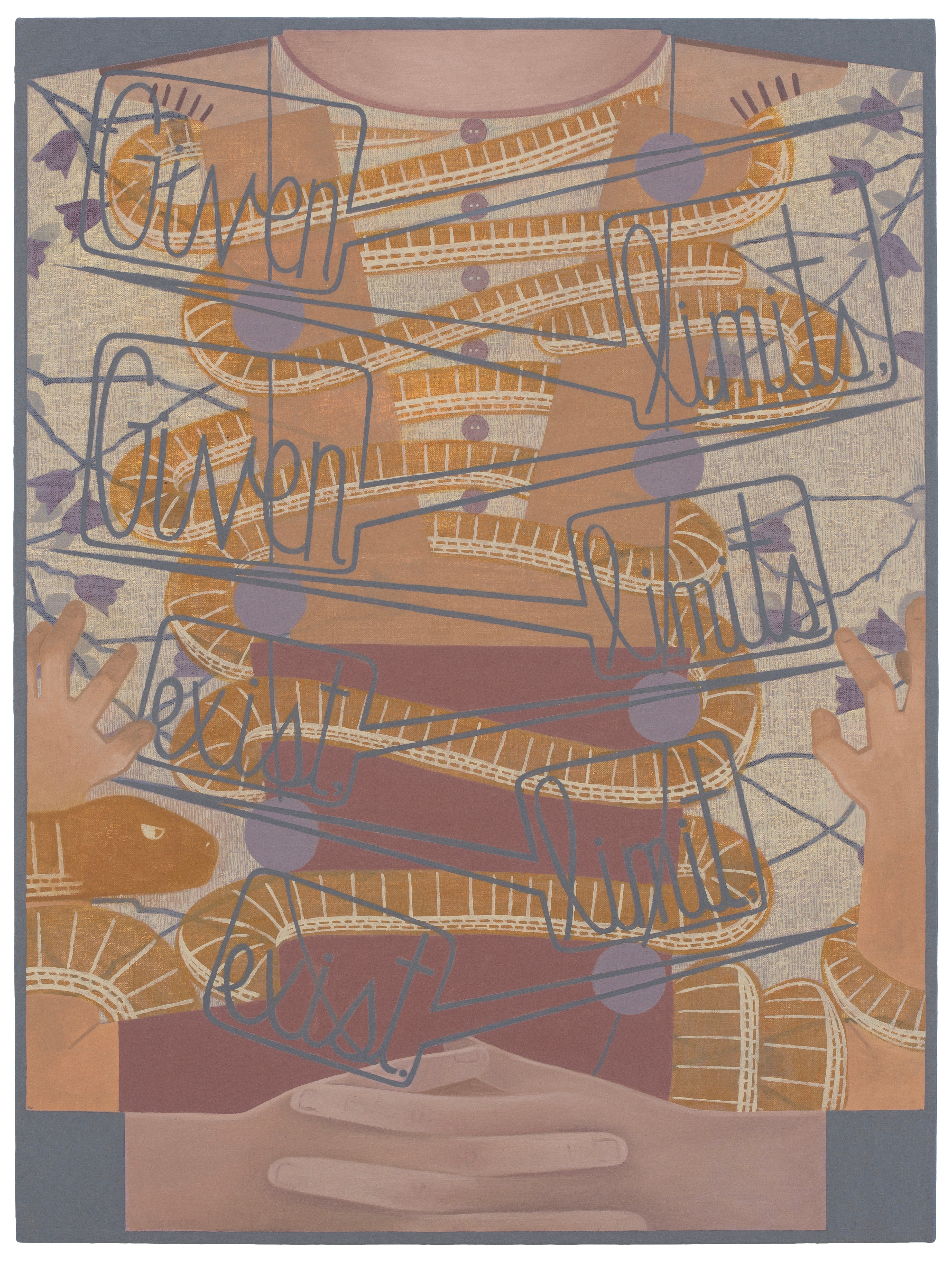 Snake Shirt, 28" x 21"