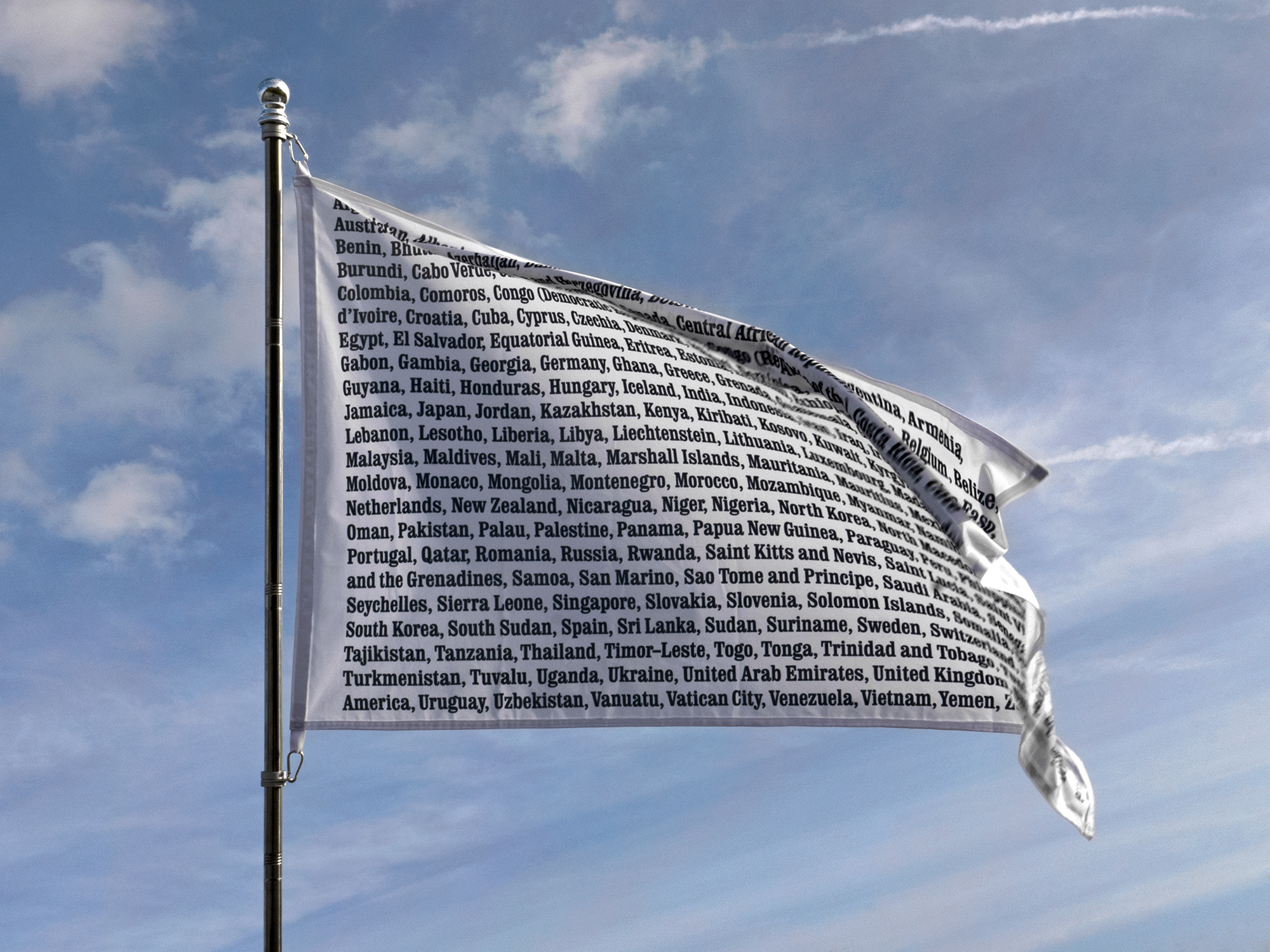 World Order2023—24Ink on fabric, plastic and metal135 x 30 x 180 cm openconceptual, object, exhibition