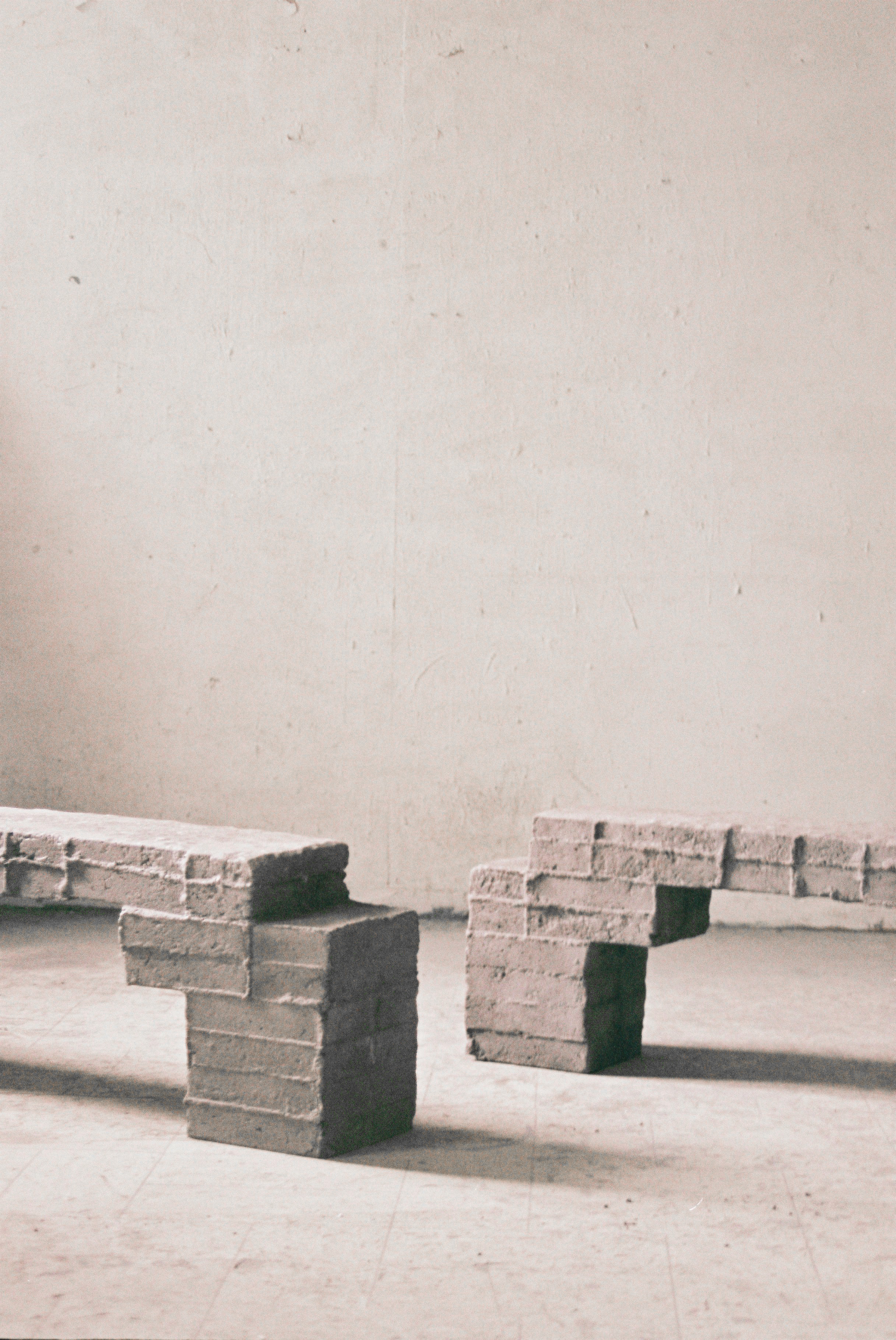 Brick Bench II, Bram Vanderbeke, 2021