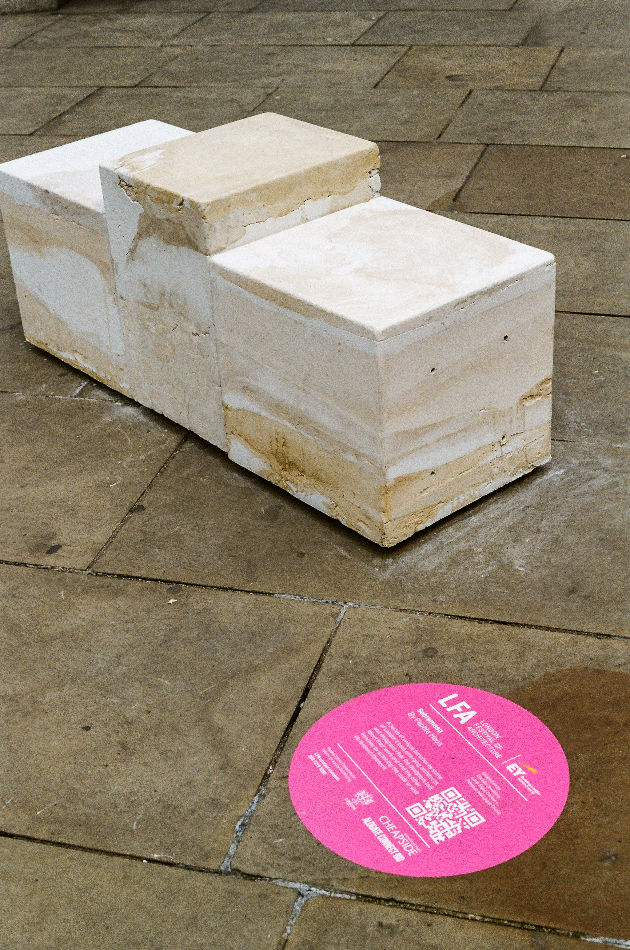 Sobremesa on live site in front of the Royal Exchange