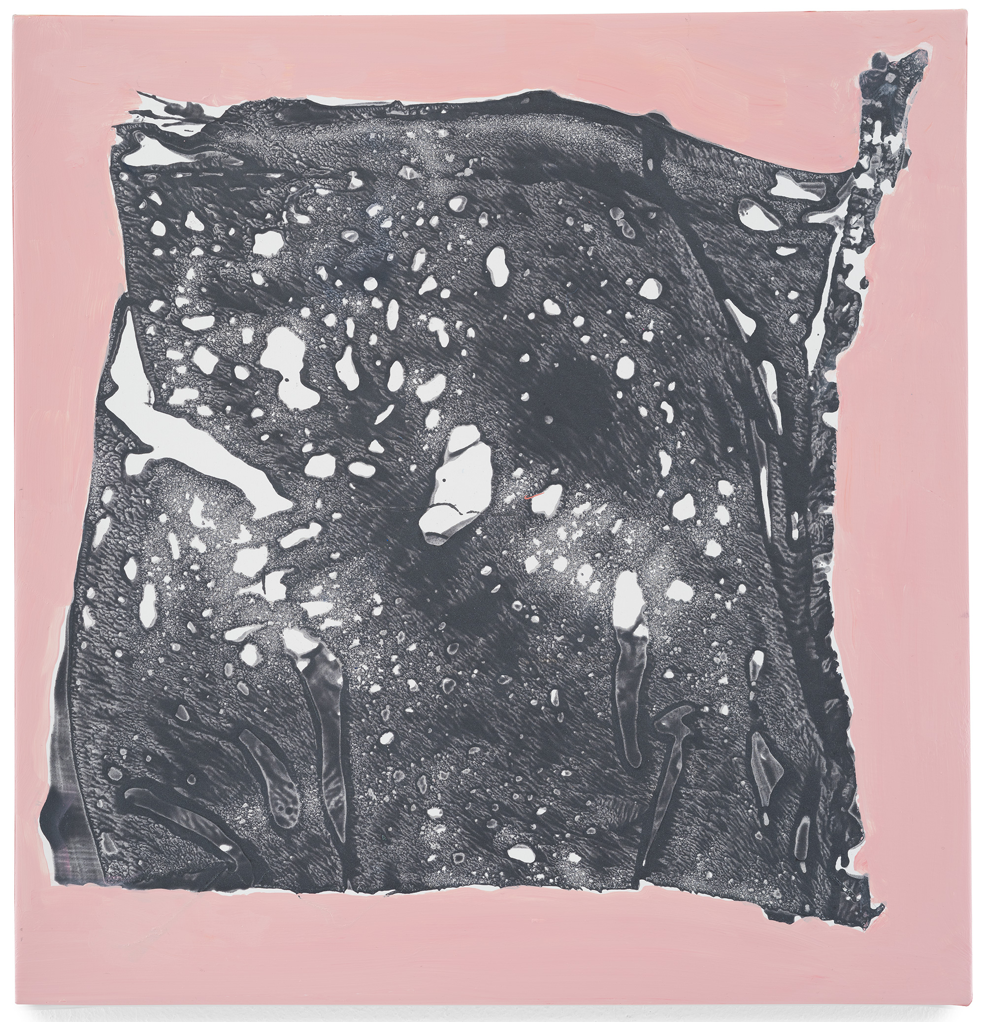 Map IV, acrylics on polyester canvas, 34 x 33 cm 