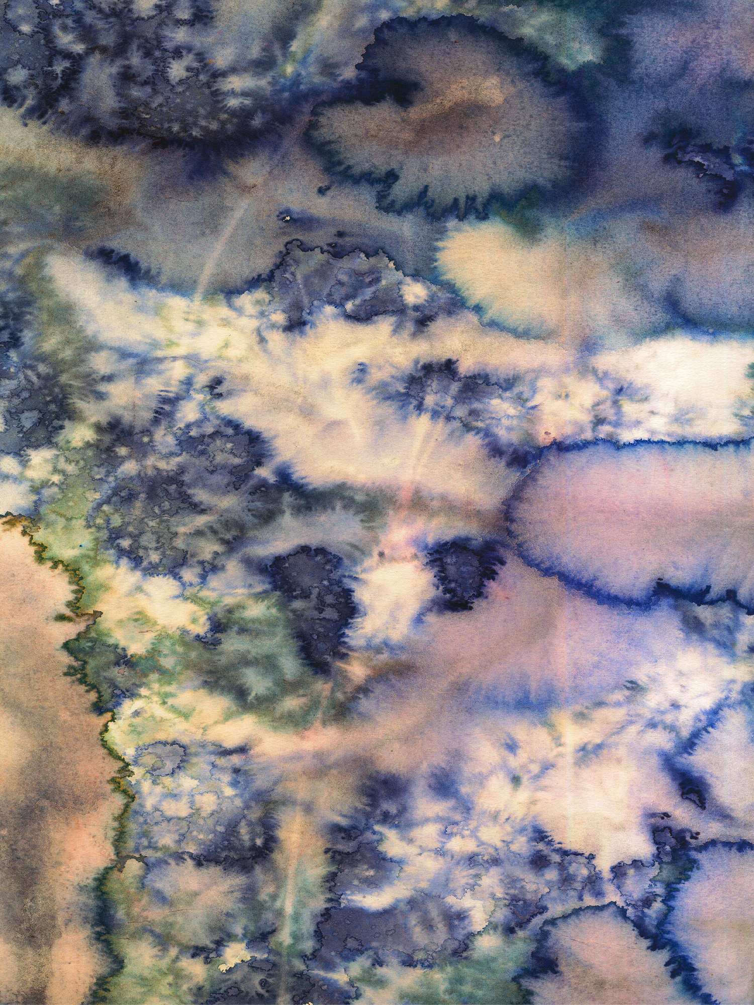 Rain print, blue – from €300