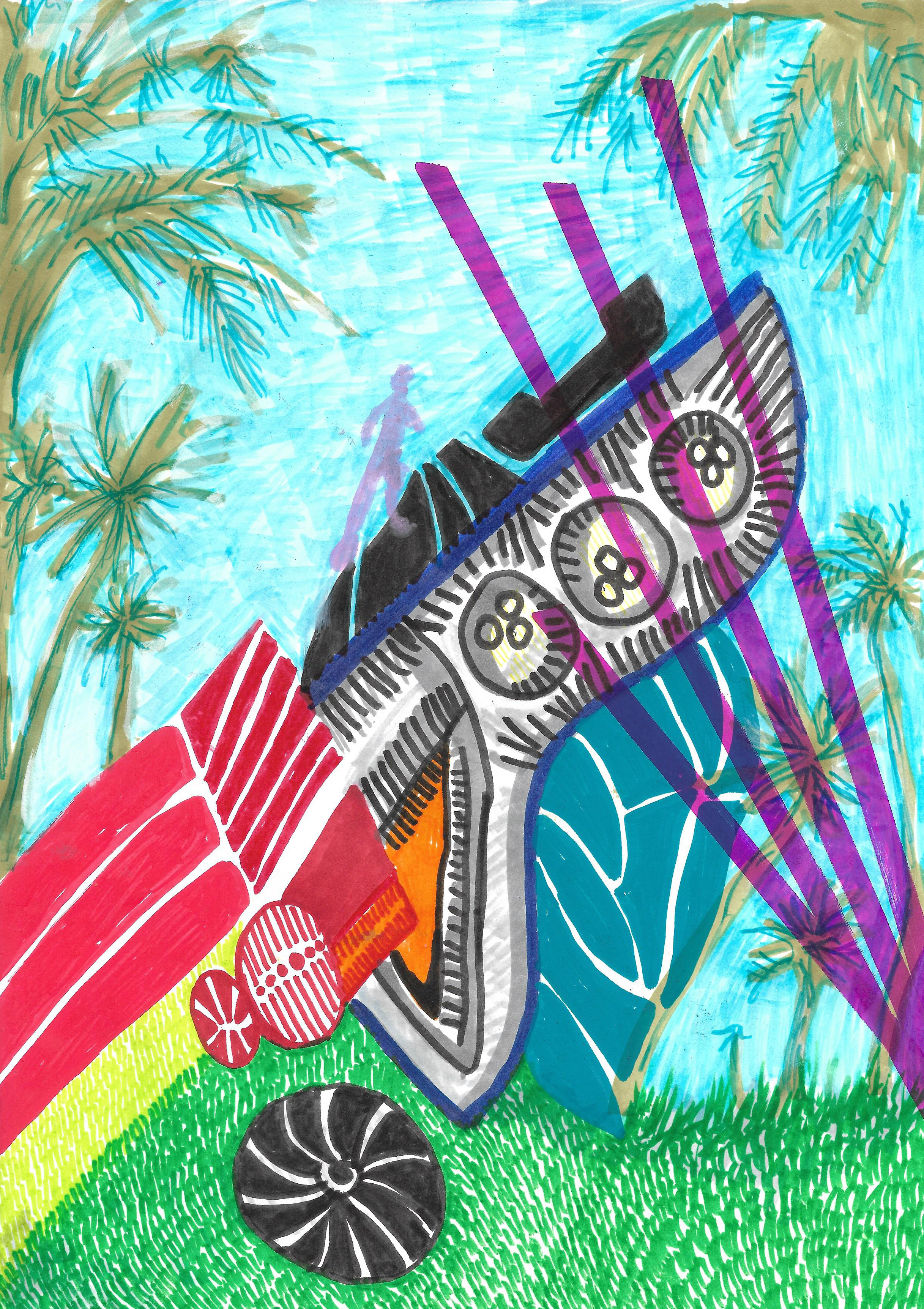 2 - Prism of memory n°15 / Prisme de la mémoire n°15 – Dessin original / Original Drawing – 21 x 29,7 cm