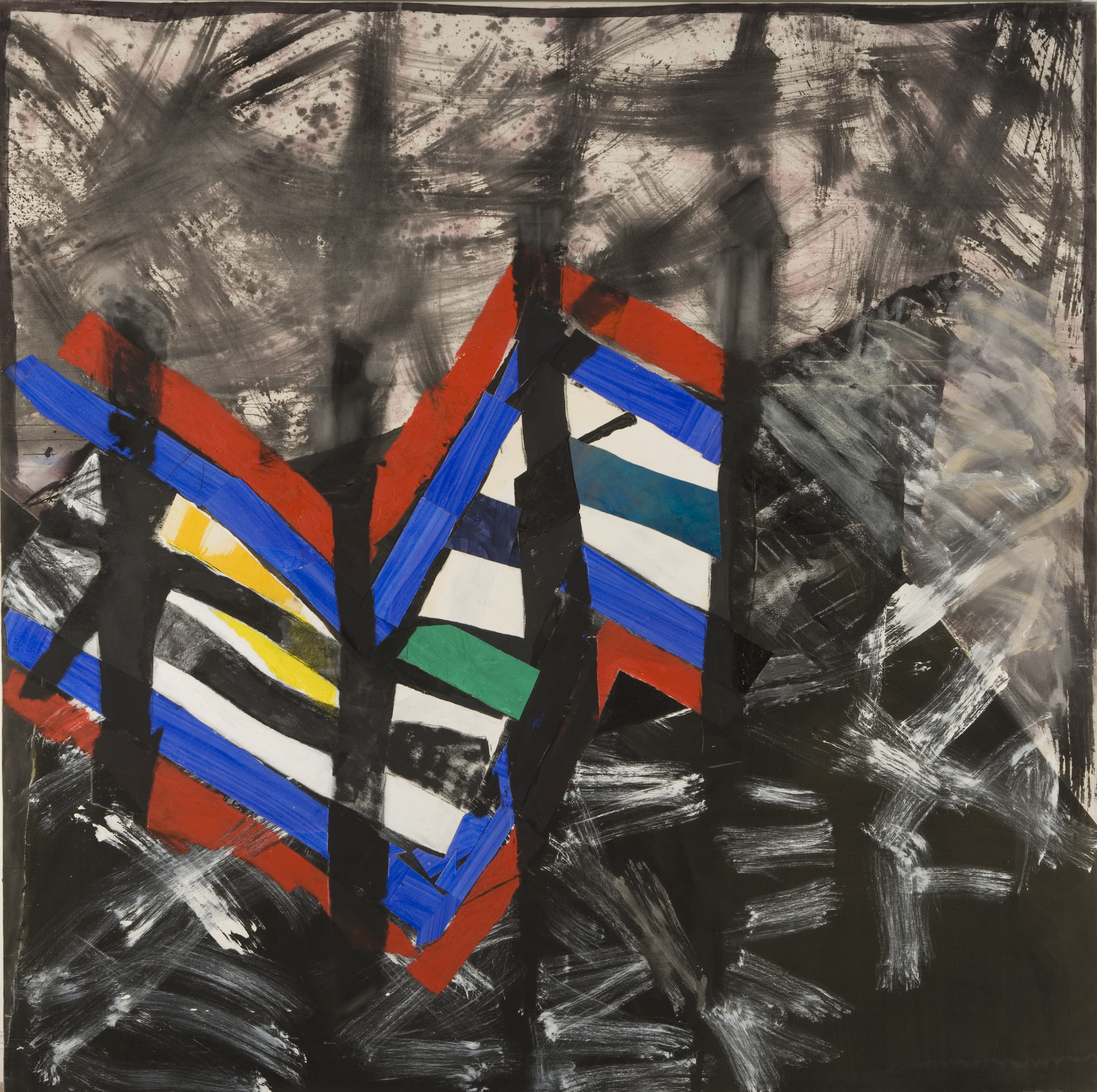 Selva Obscura.  Acrylic on Canvas 1993 8.5' x 8.5' SOLD