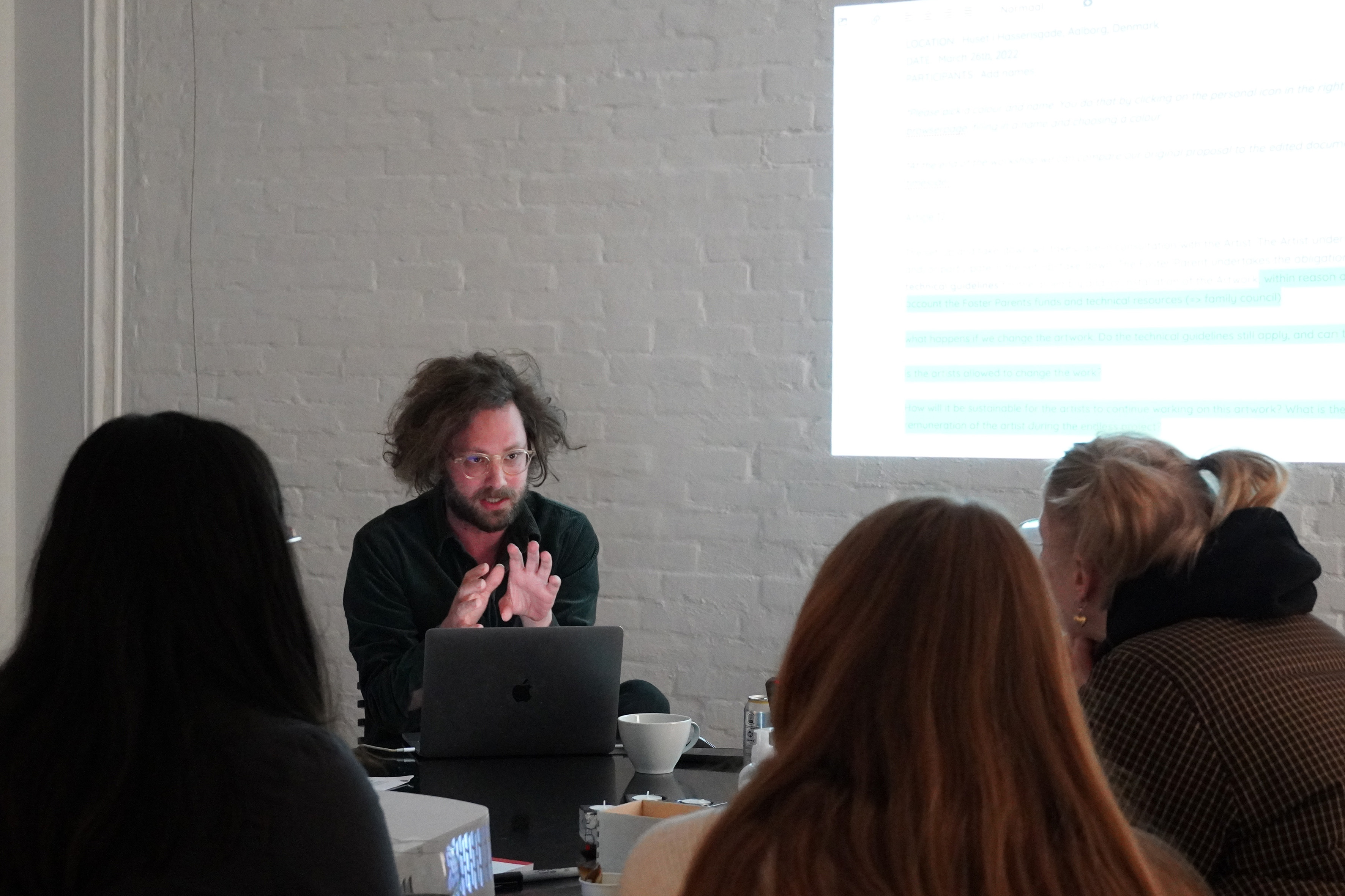Documentation of Presentation & Collective Workshop by TWIIID, Huset i Hasseriesgade, 2022 (photocredit: Rikke Ehlers Nilsson)
