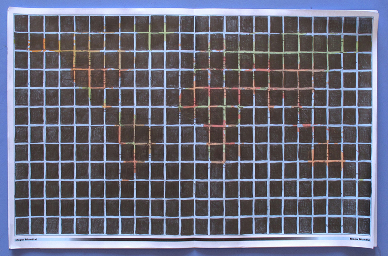 Colección de objetos. mapa mundi : marzo 21/10 : tachar. 2010