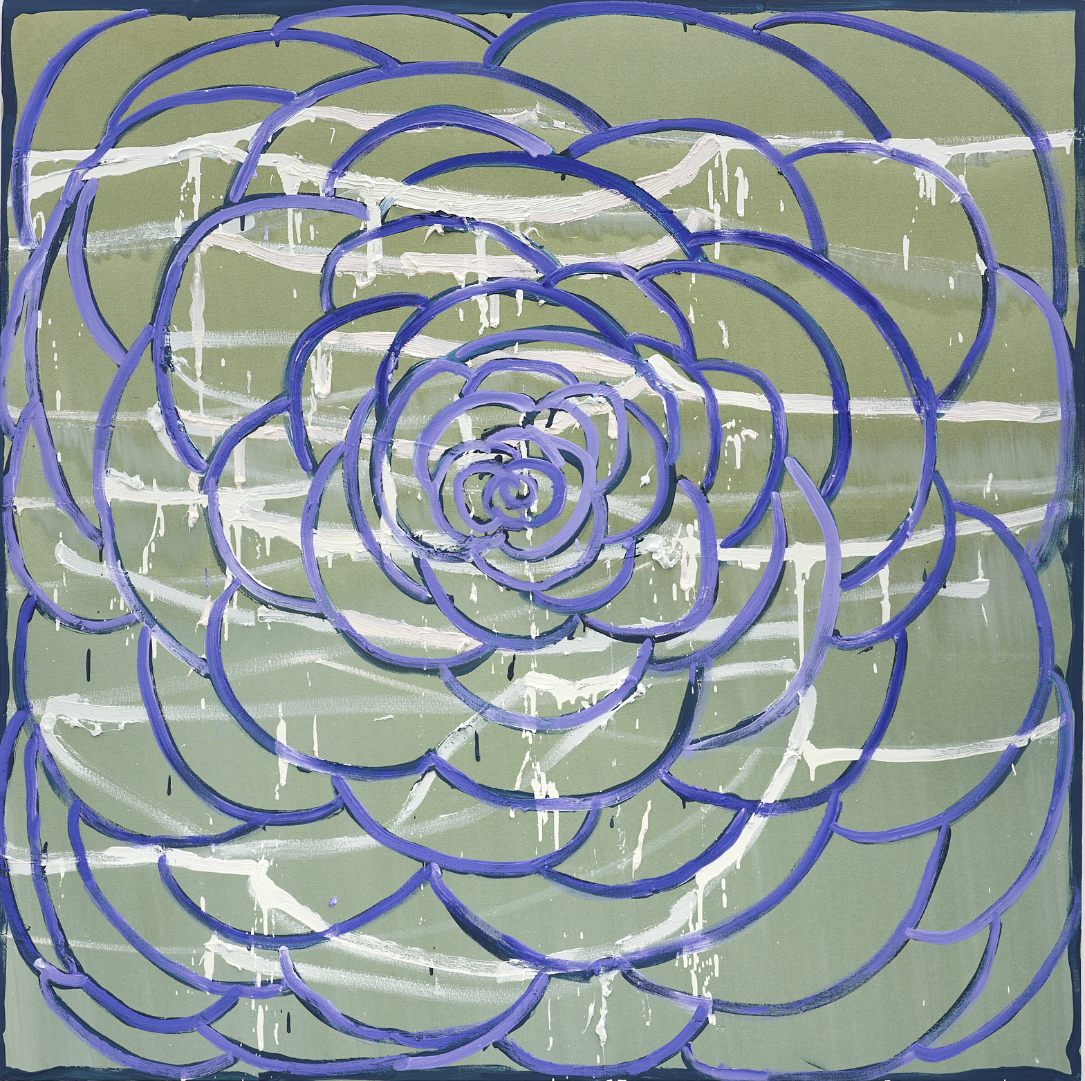 Howling #3, 2019, oil on canvas, 48 x 48 in