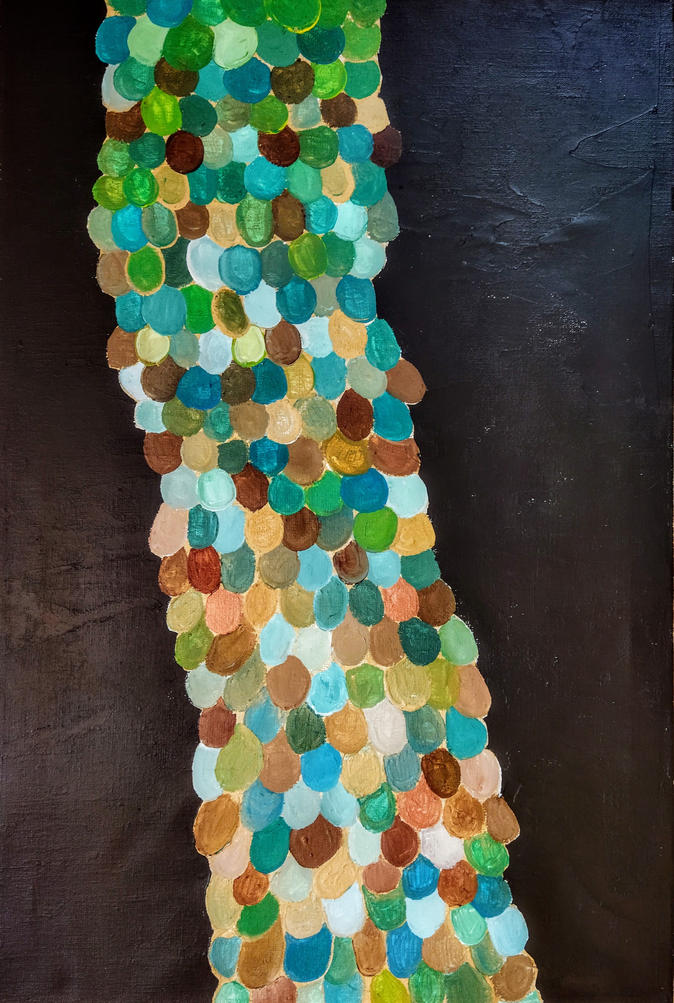 Lepidodendron scalariforme 2022. Acrylic on canvas, 60x90cm.