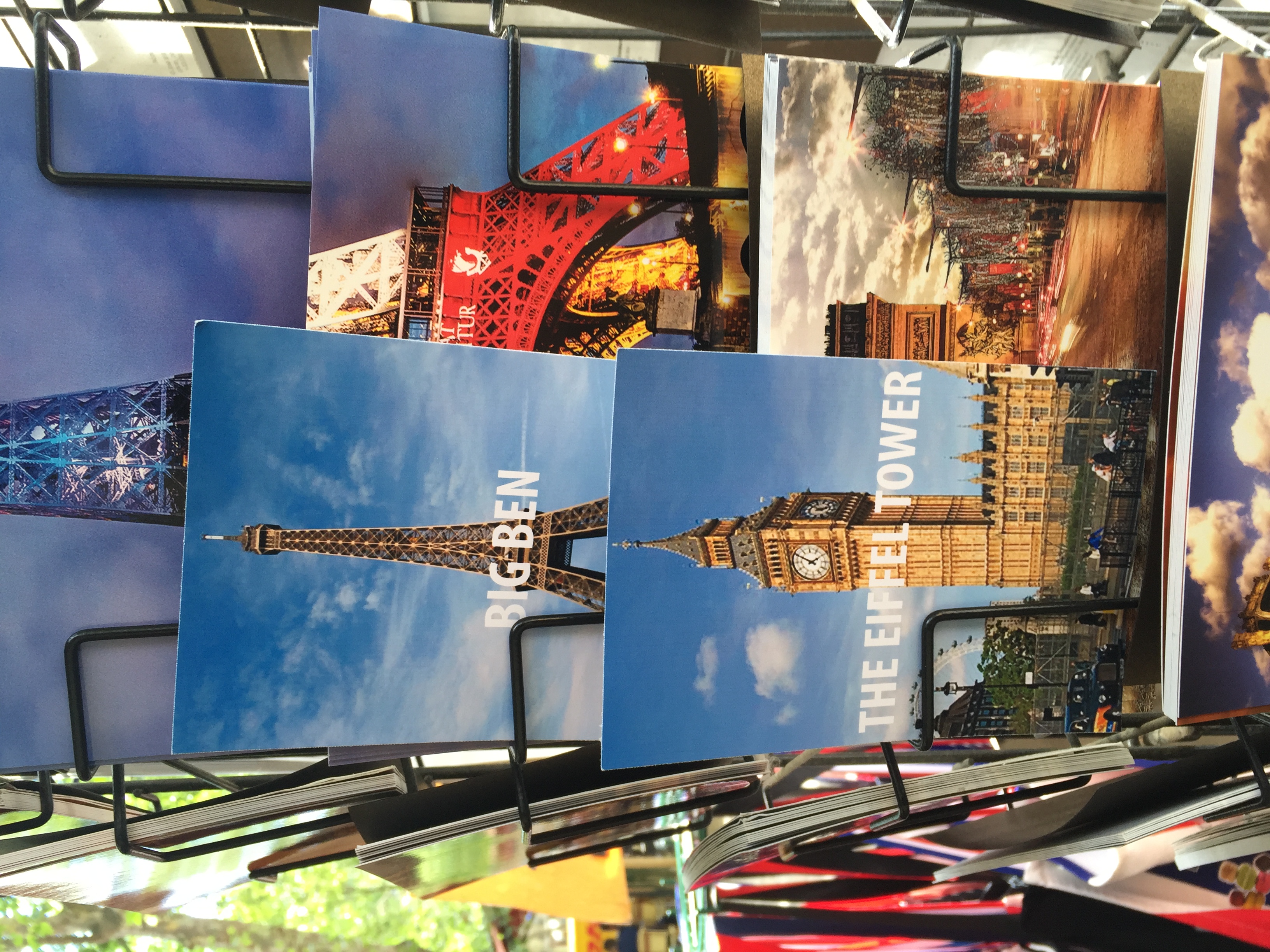 Here's Alex's cards near the Eiffel Tower in Paris