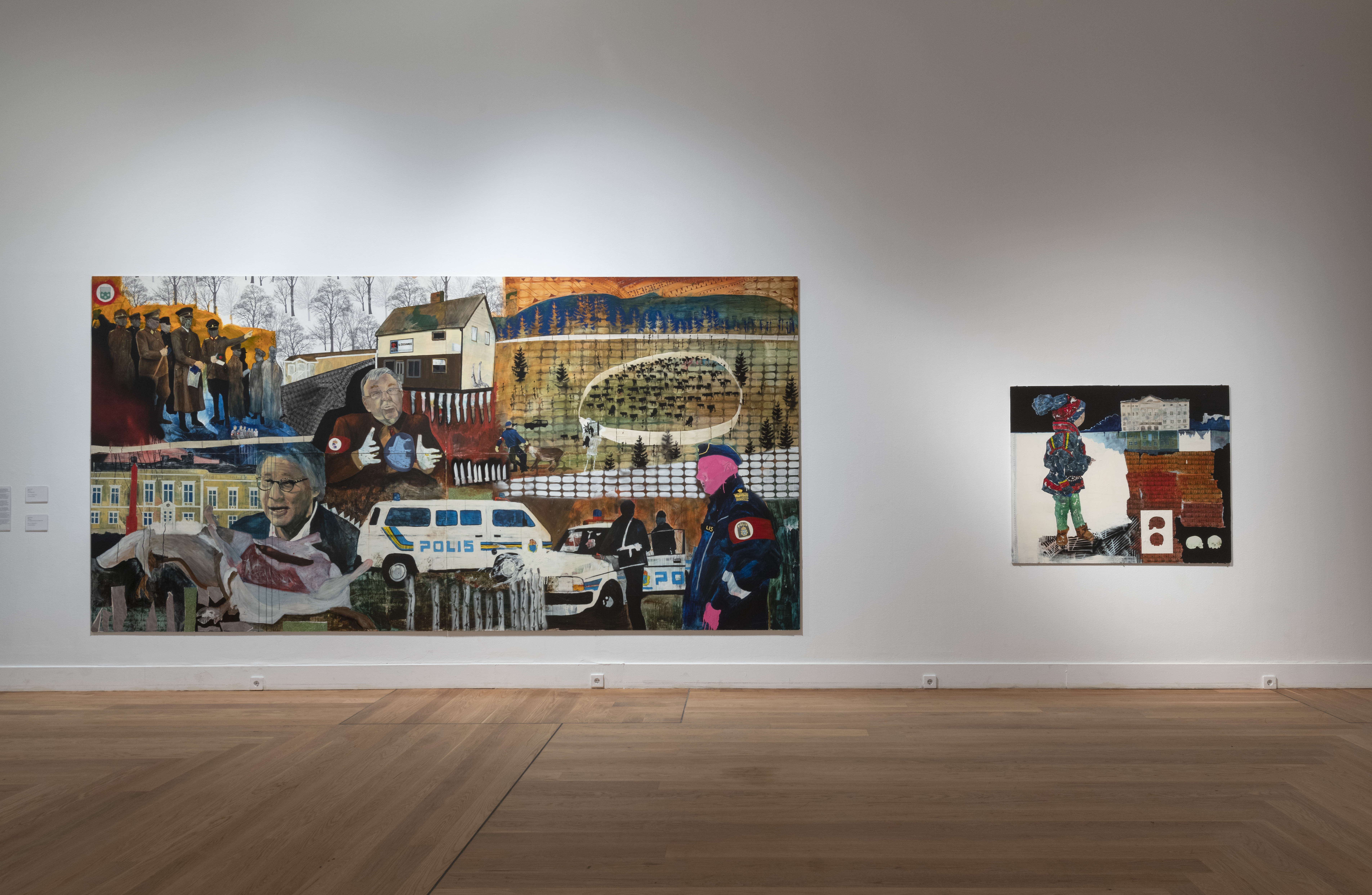 Anders Sunna, "Area Infected" (left) and "Maad Toe" (right).