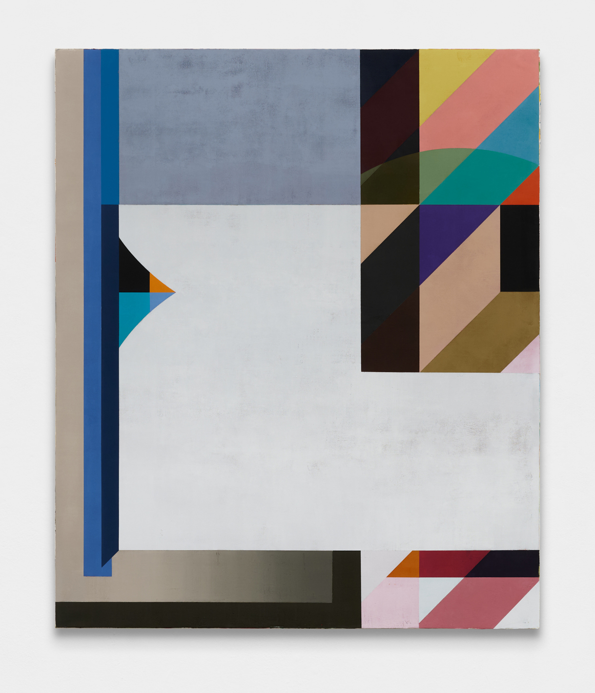 Photocopier Inverted, 2025, pigments and binder mediums on polycotton canvas, 167cm x 140cm