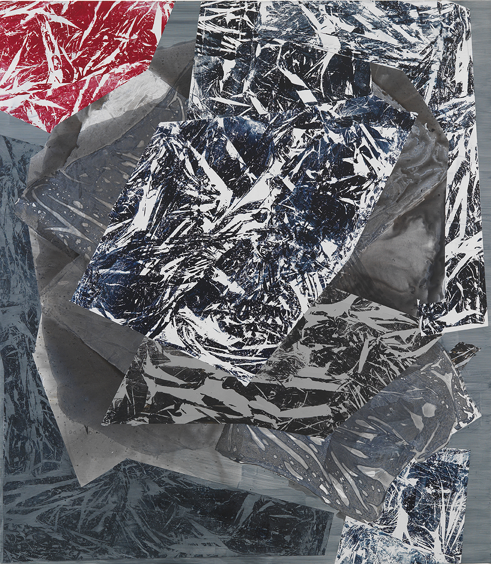 Drift, acrylics on polyester canvas, 68x60", 172x152 cm 