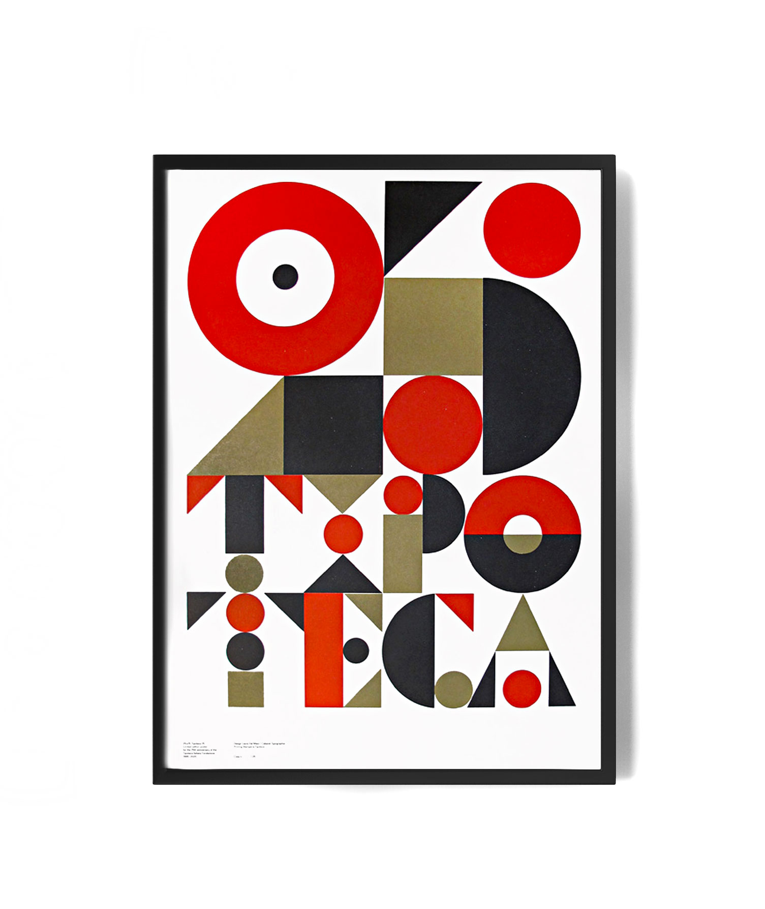 25 Tipoteca | Letterpress poster by Cabaret typographie