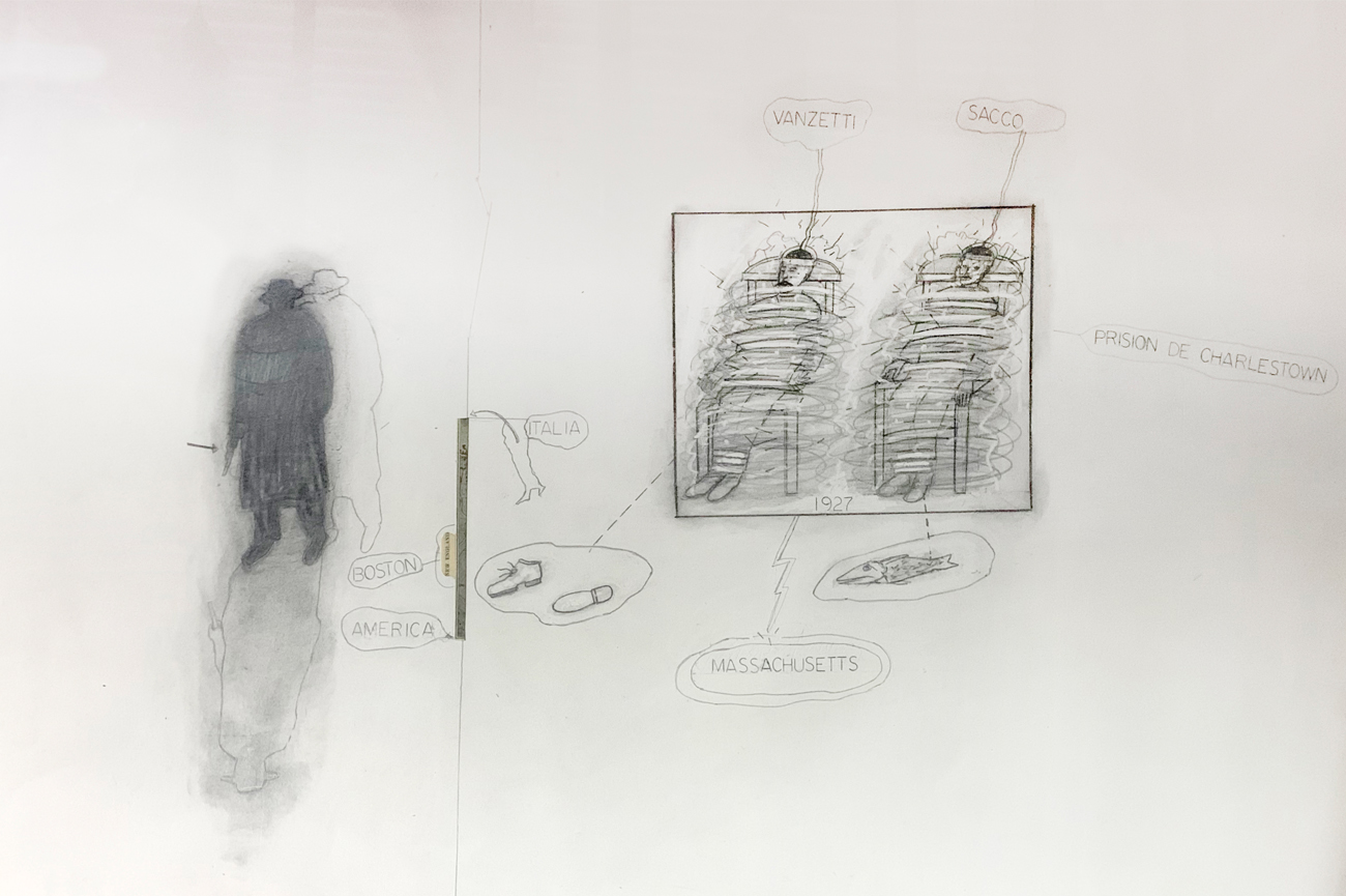 Eugenio TéllezSaco y Vanzetti, 2017Graphite on french paper72 x 102 cm
