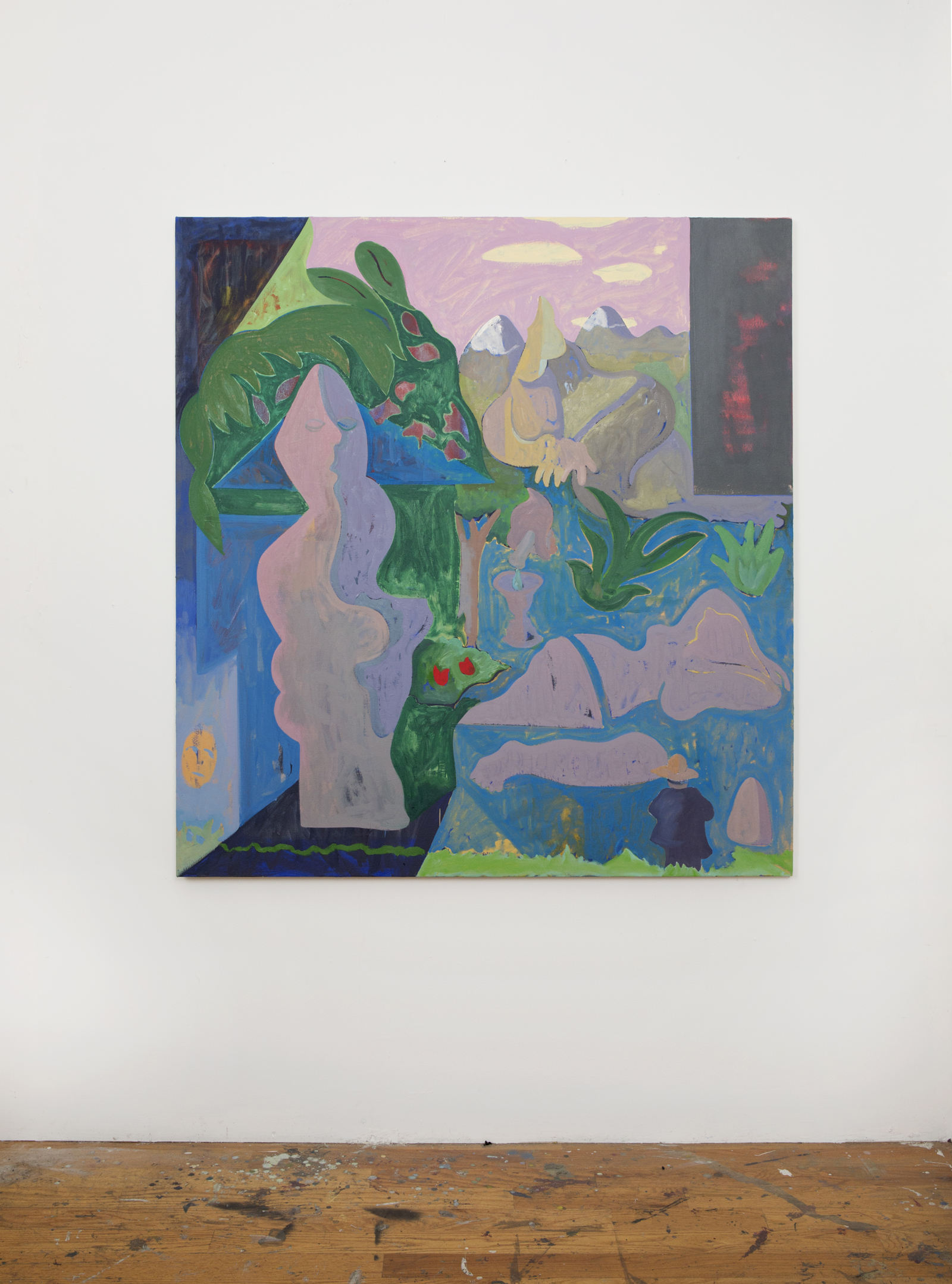 Waiting for the Barbarians, 2014. Oil on Canvas, 58"x54"