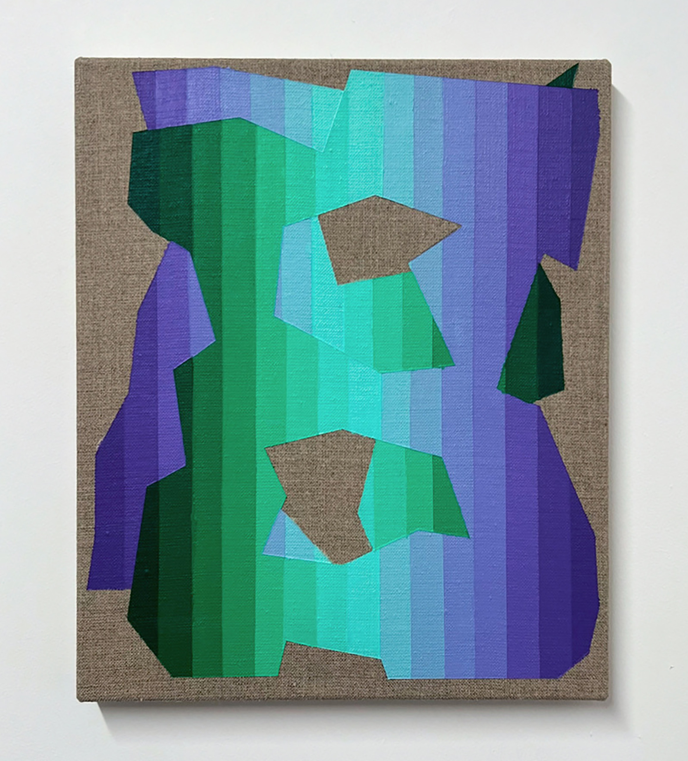 Machbands (chroma) LXXXIII, 30cm x 25cm, acrylic on linen